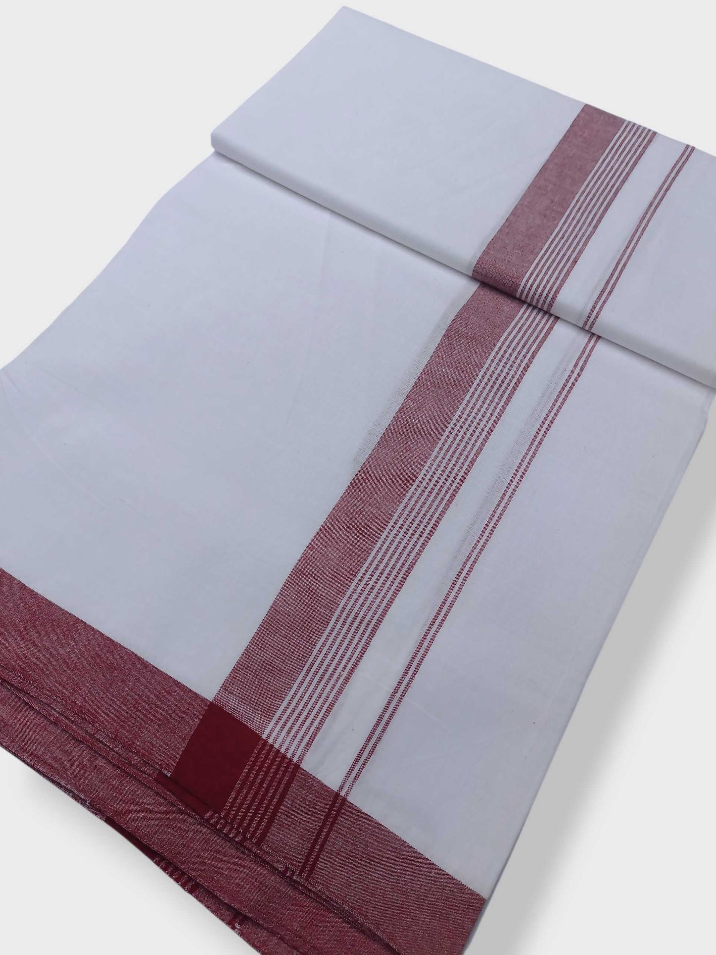 Single Kerala Pure White Mundu/Dhoti