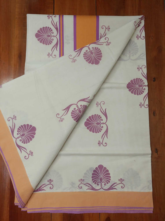 Balaramapuram Printed Kerala Saree for Women
