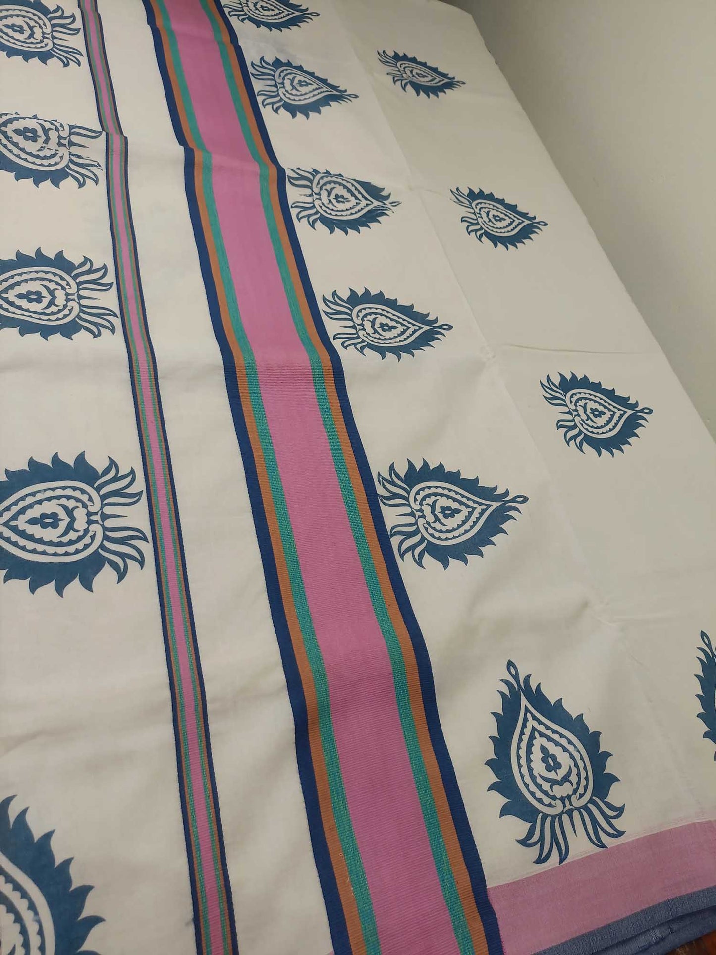 Balaramapuram Printed Kerala Saree for Women