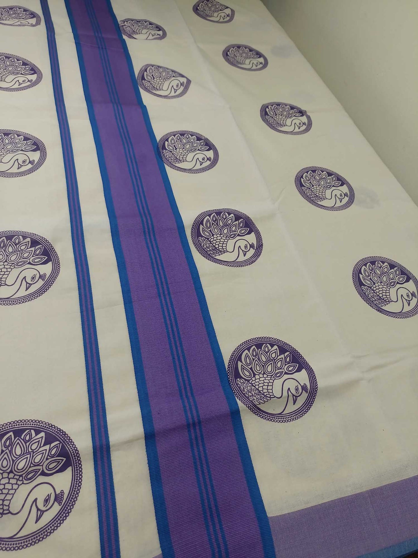 Balaramapuram Printed Kerala Saree for Women