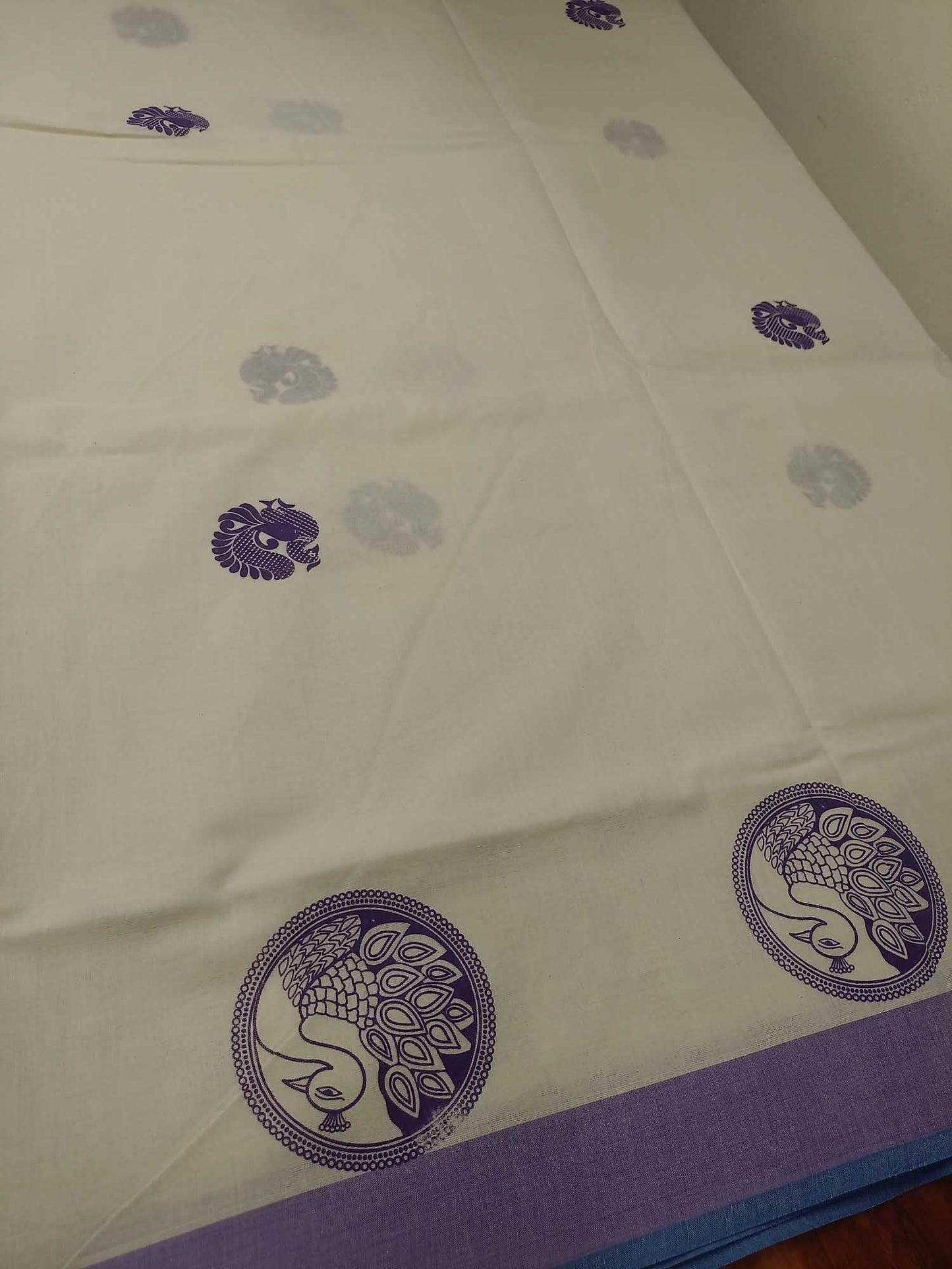 Balaramapuram Printed Kerala Saree for Women