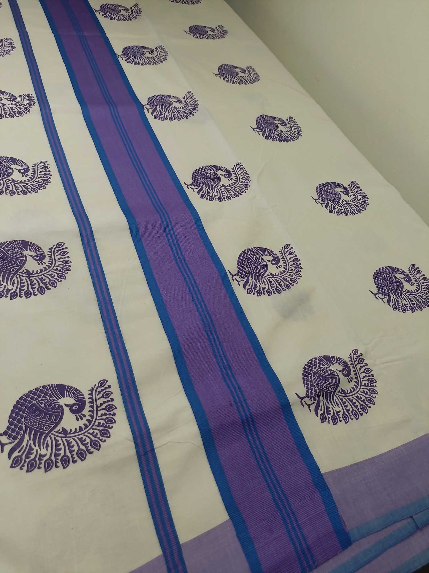 Balaramapuram Printed Kerala Saree for Women