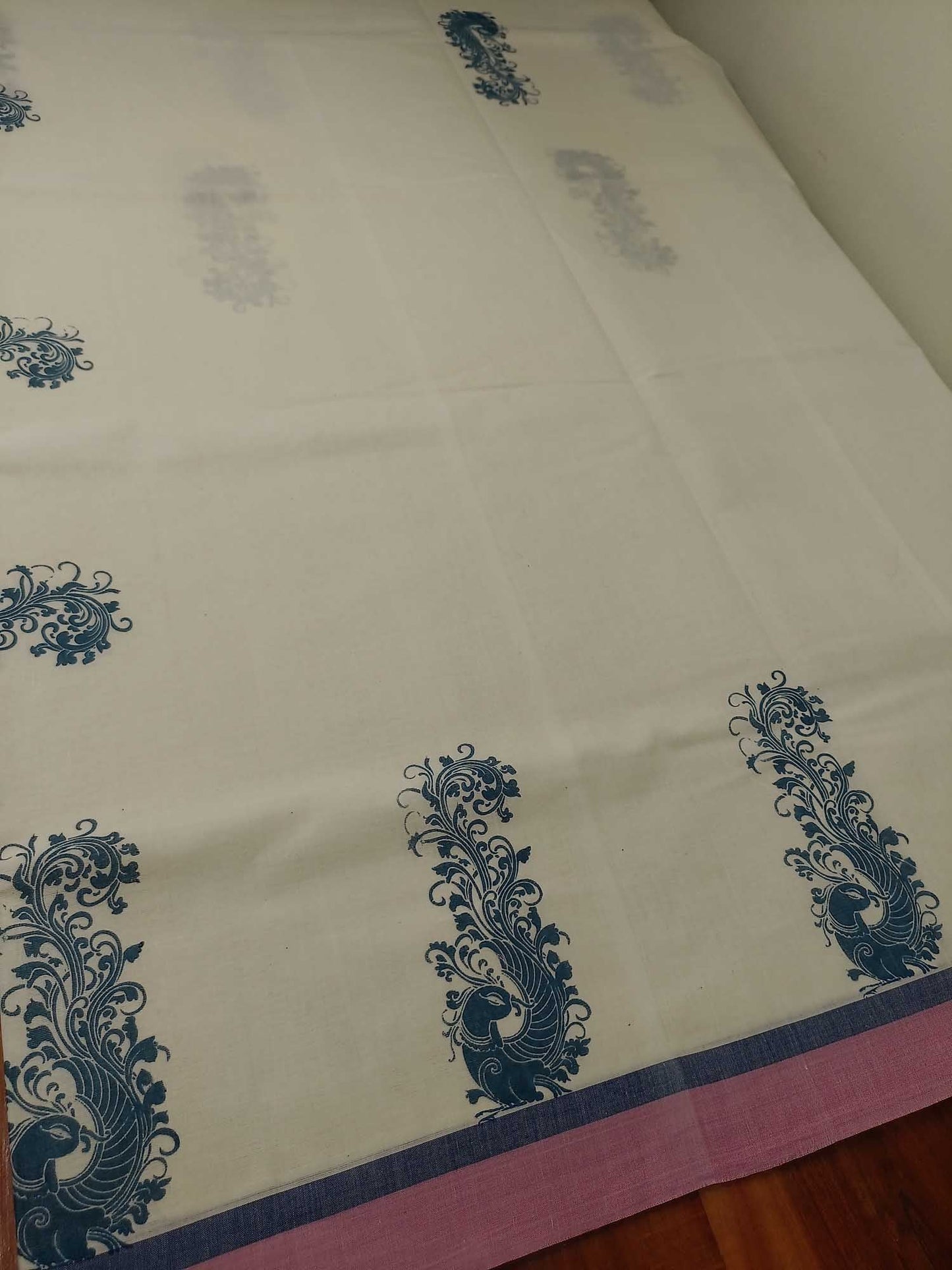 Balaramapuram Printed Kerala Saree for Women