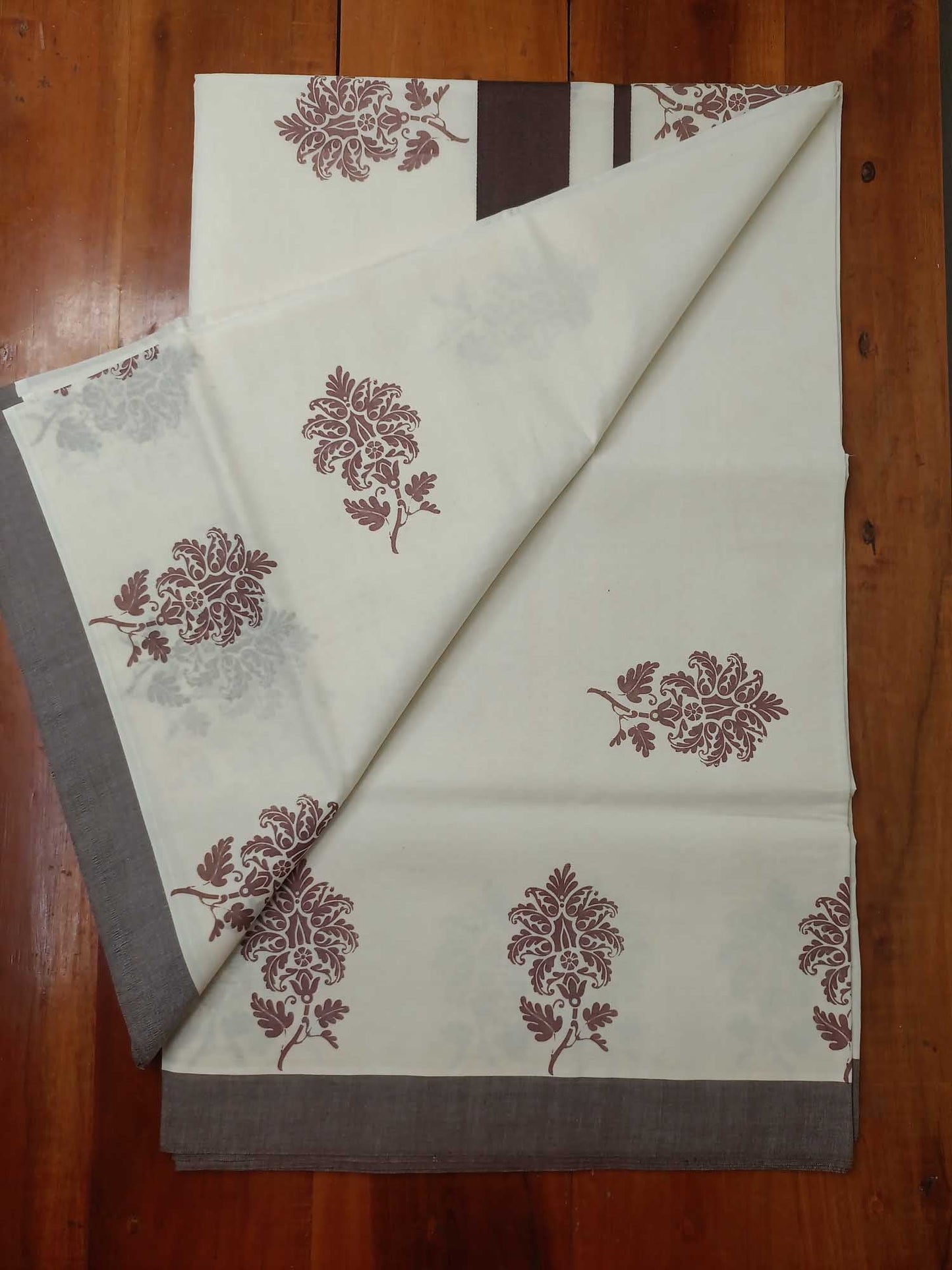 Balaramapuram Printed Kerala Saree for Women