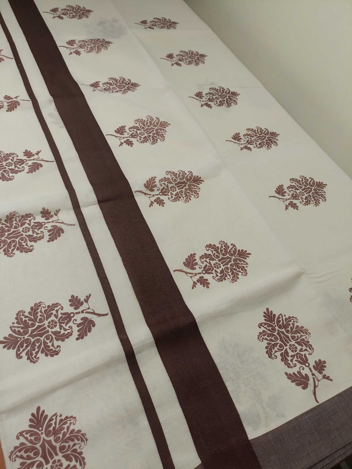 Balaramapuram Printed Kerala Saree for Women