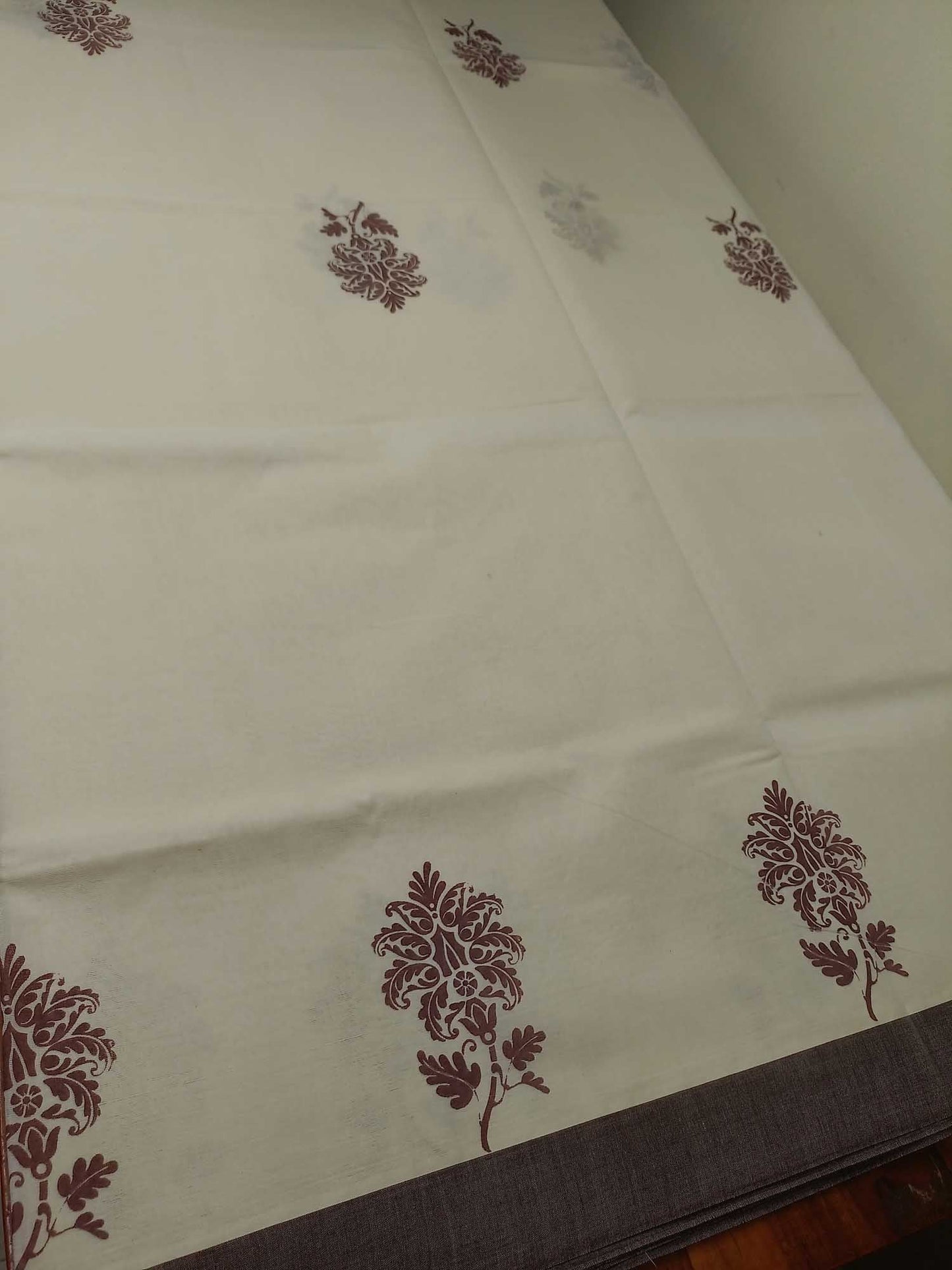 Balaramapuram Printed Kerala Saree for Women