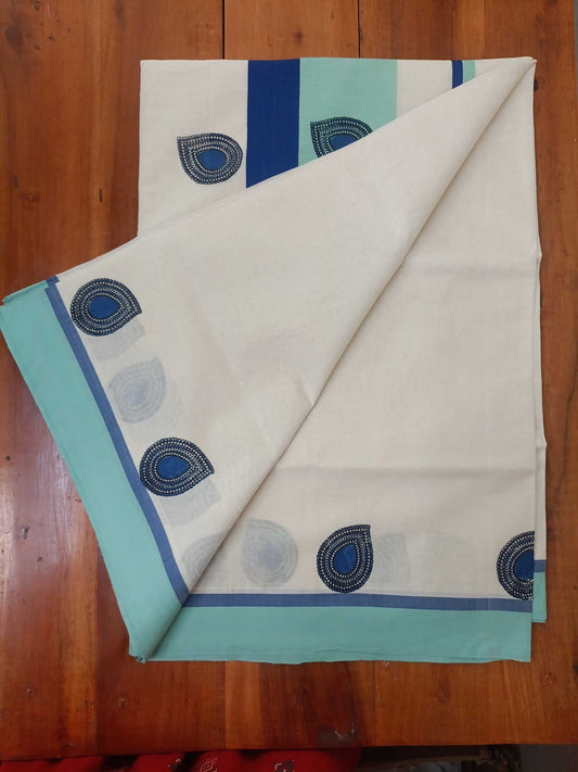 Balaramapuram Printed Kerala Saree for Women