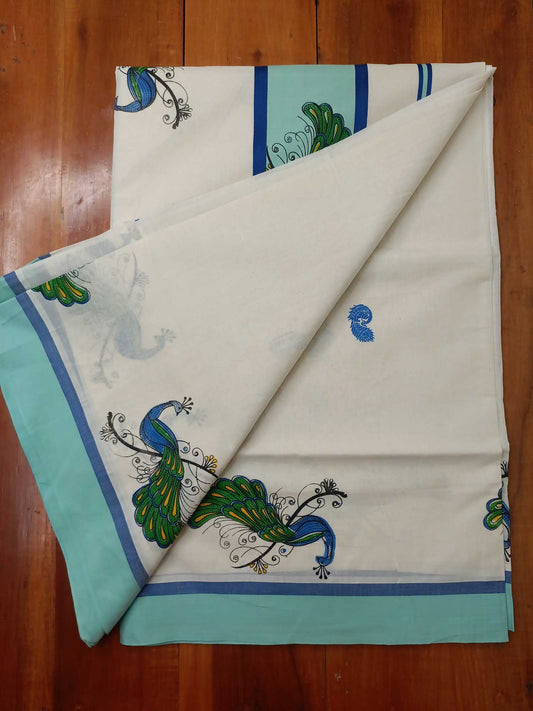 Balaramapuram Printed Kerala Saree for Women