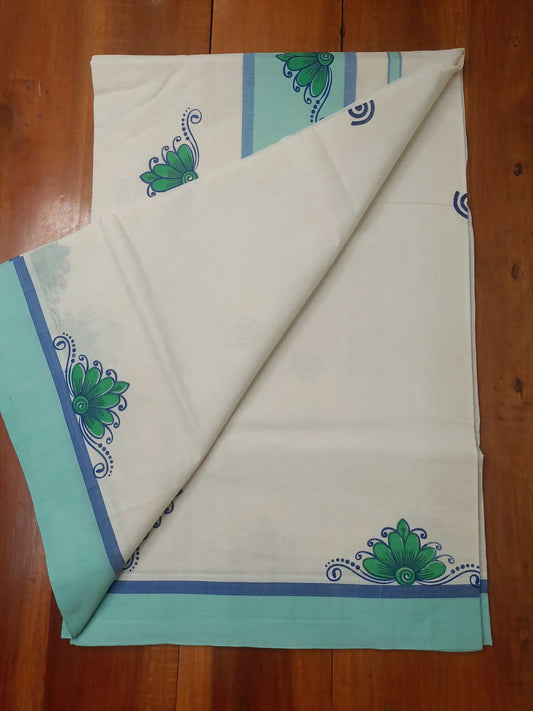 Balaramapuram Printed Kerala Saree for Women