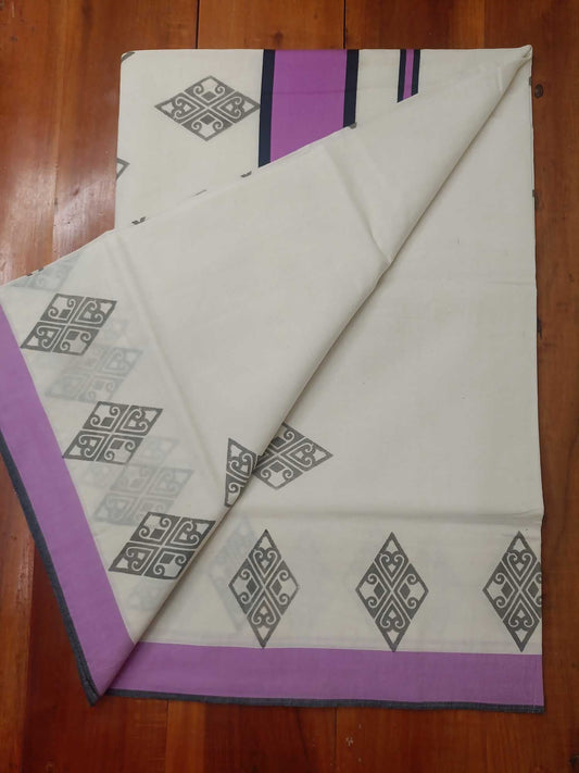 Balaramapuram Printed Kerala Saree for Women