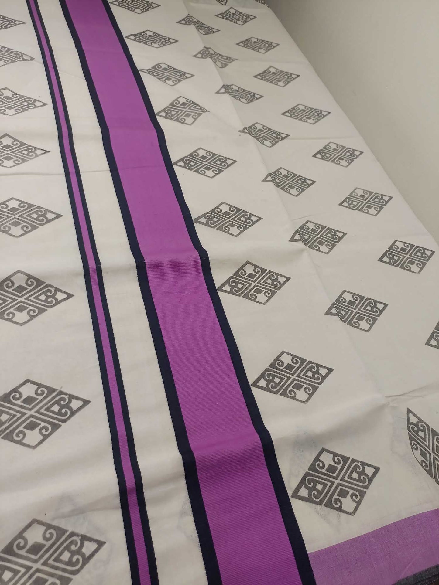 Balaramapuram Printed Kerala Saree for Women
