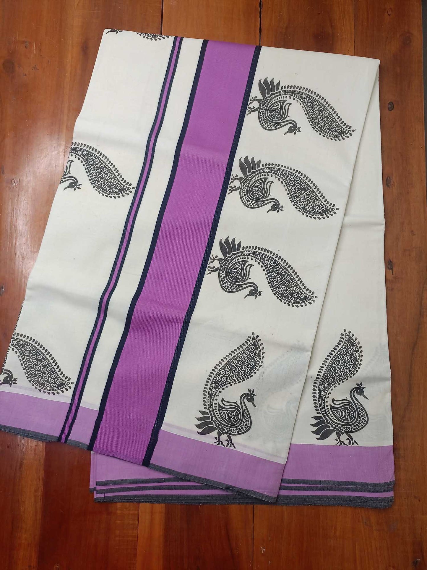 Balaramapuram Printed Kerala Saree for Women