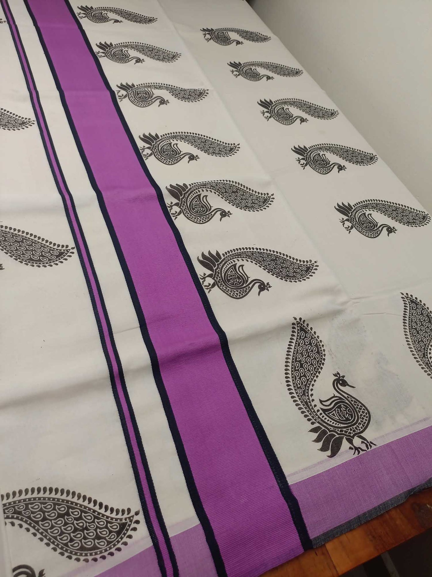 Balaramapuram Printed Kerala Saree for Women