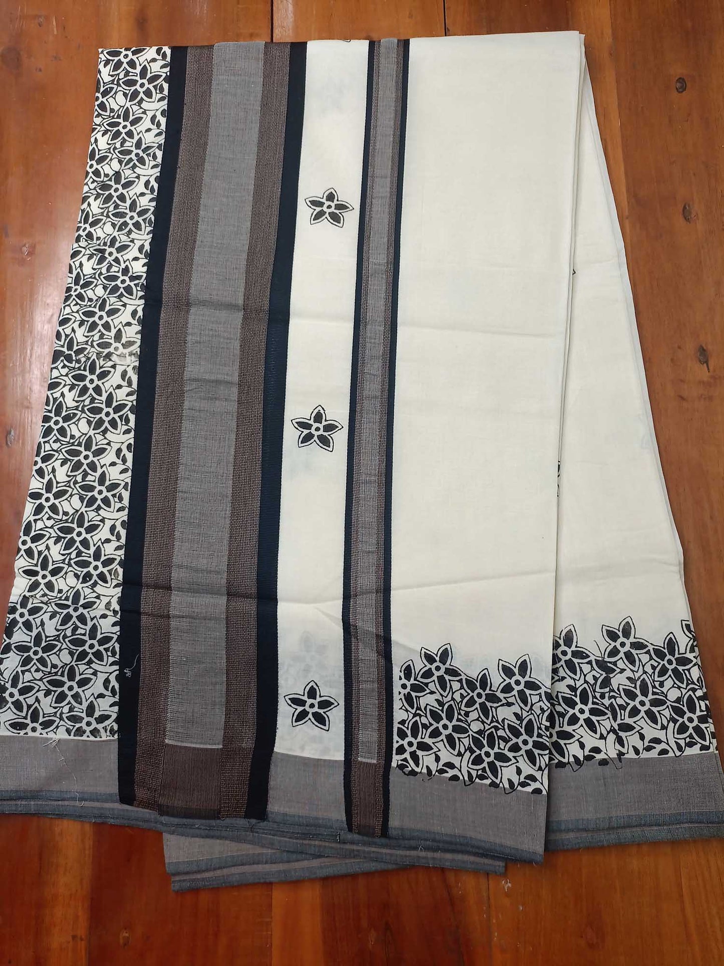 Balaramapuram Printed Kerala Saree for Women