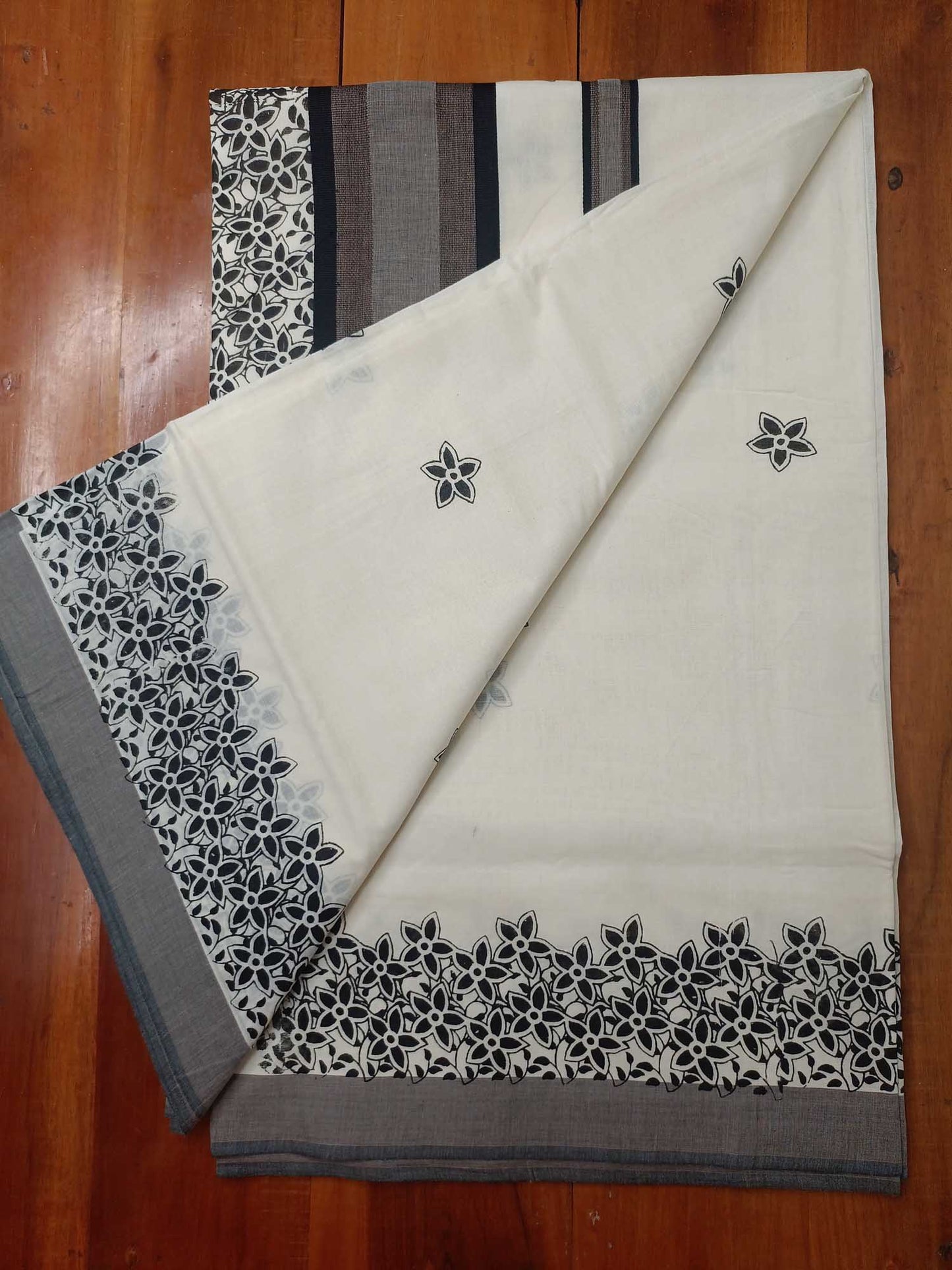 Balaramapuram Printed Kerala Saree for Women