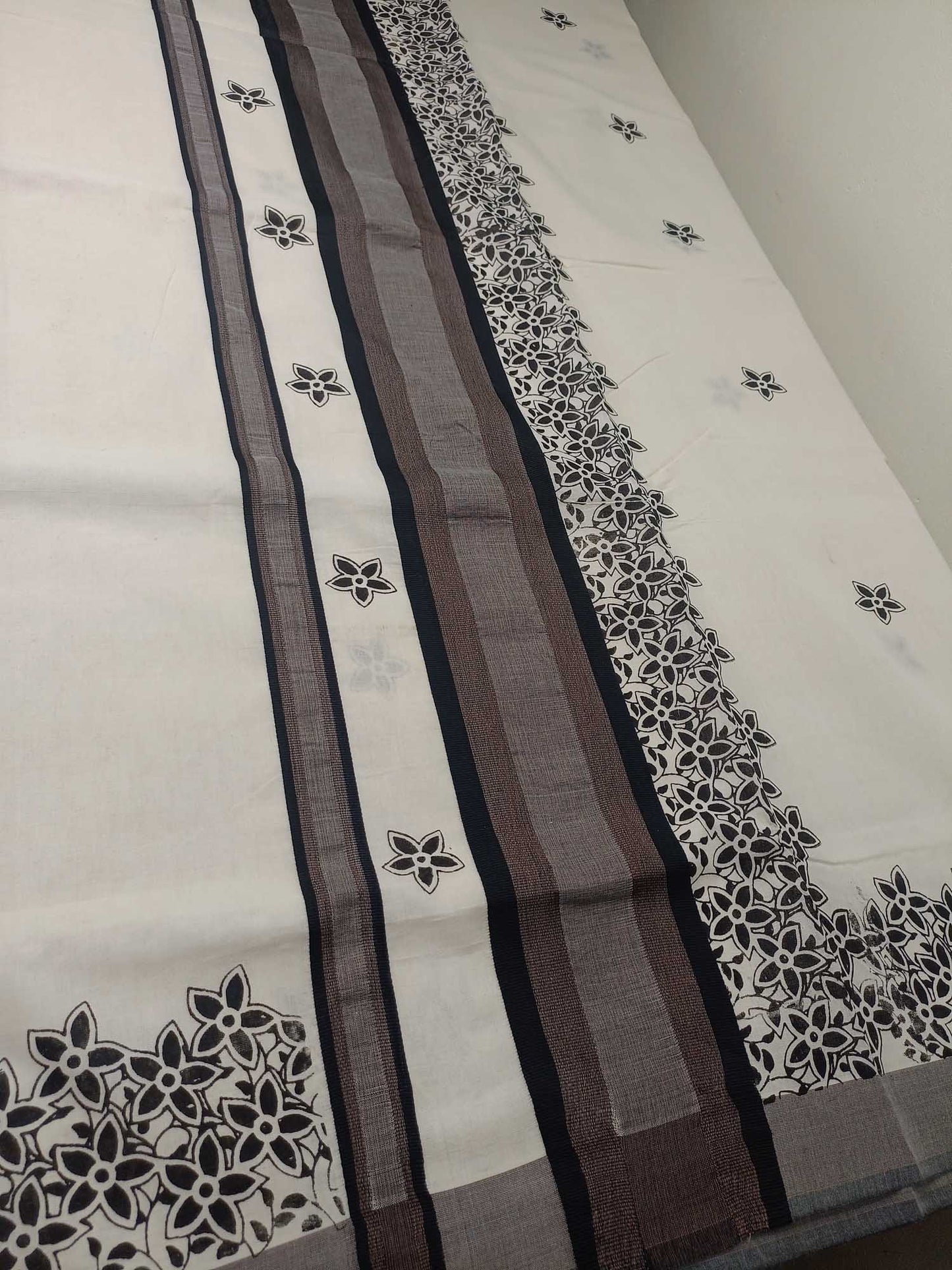Balaramapuram Printed Kerala Saree for Women