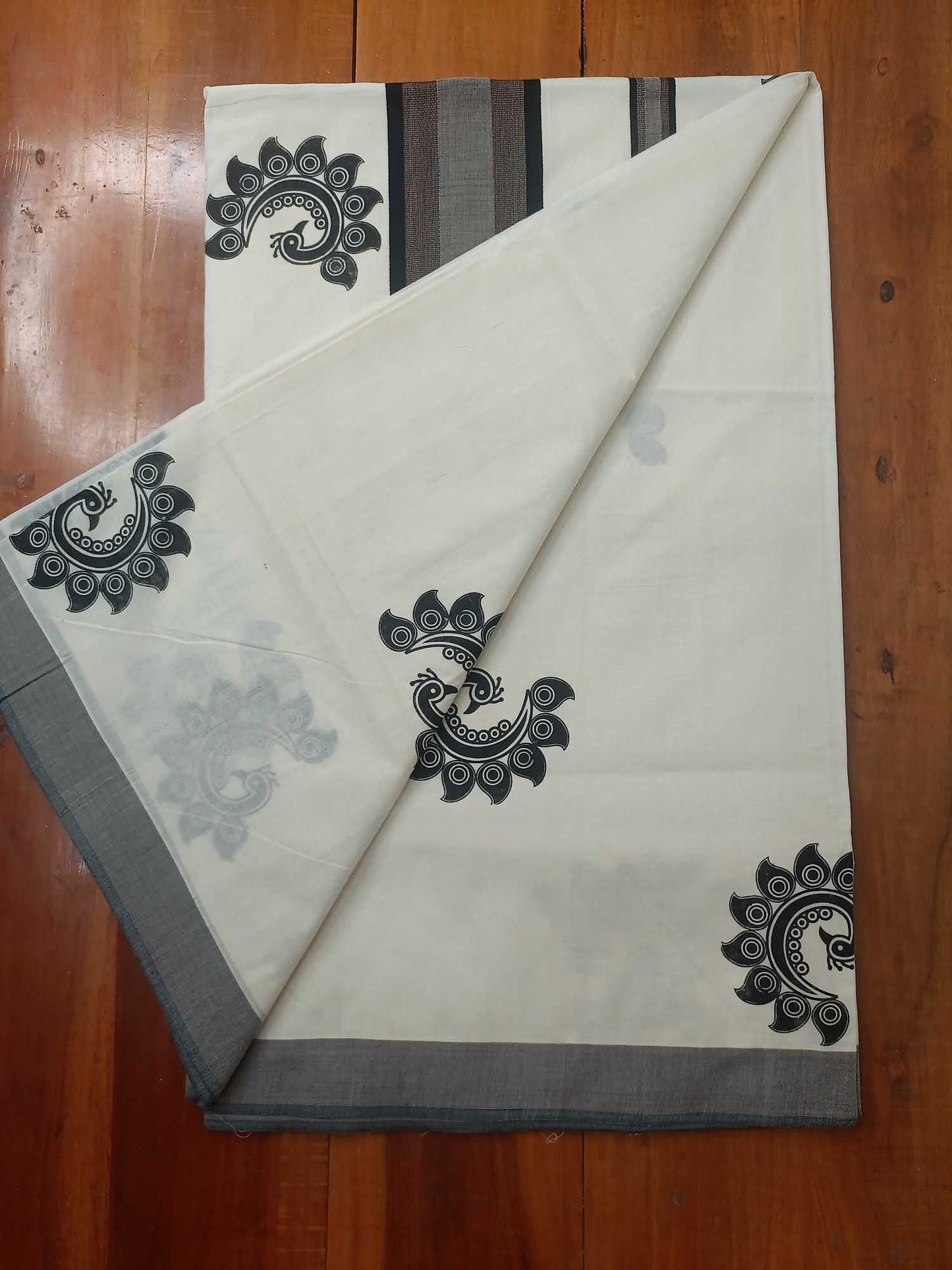 Balaramapuram Printed Kerala Saree for Women
