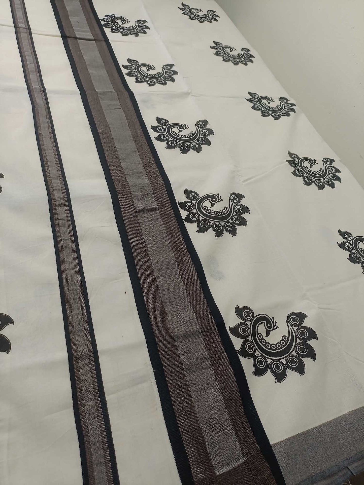 Balaramapuram Printed Kerala Saree for Women
