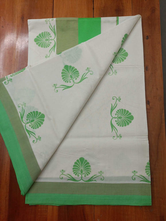Balaramapuram Printed Kerala Saree for Women