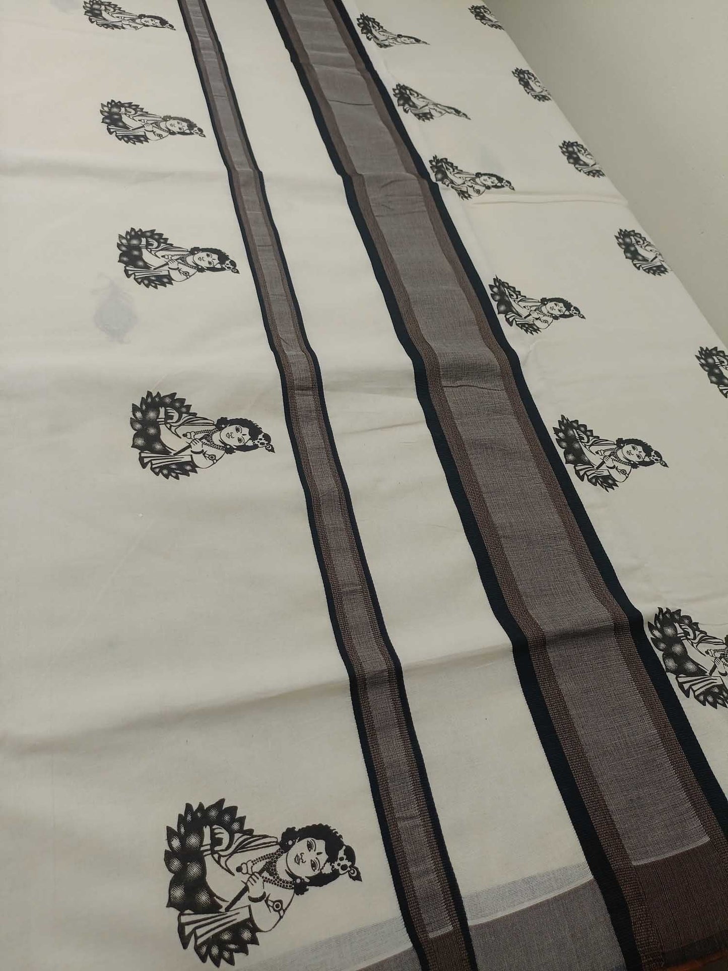Balaramapuram Printed Kerala Saree for Women