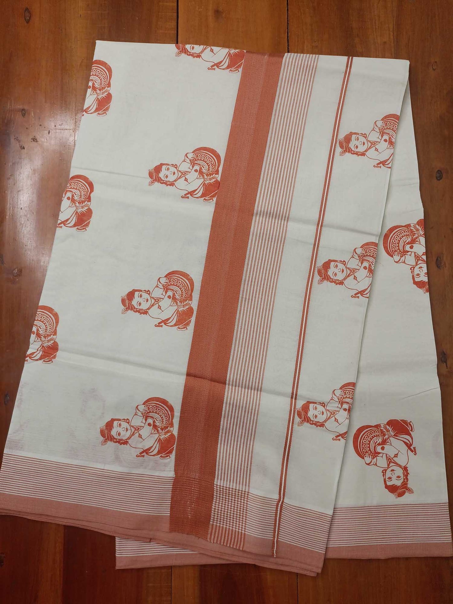 Balaramapuram Printed Kerala Saree for Women