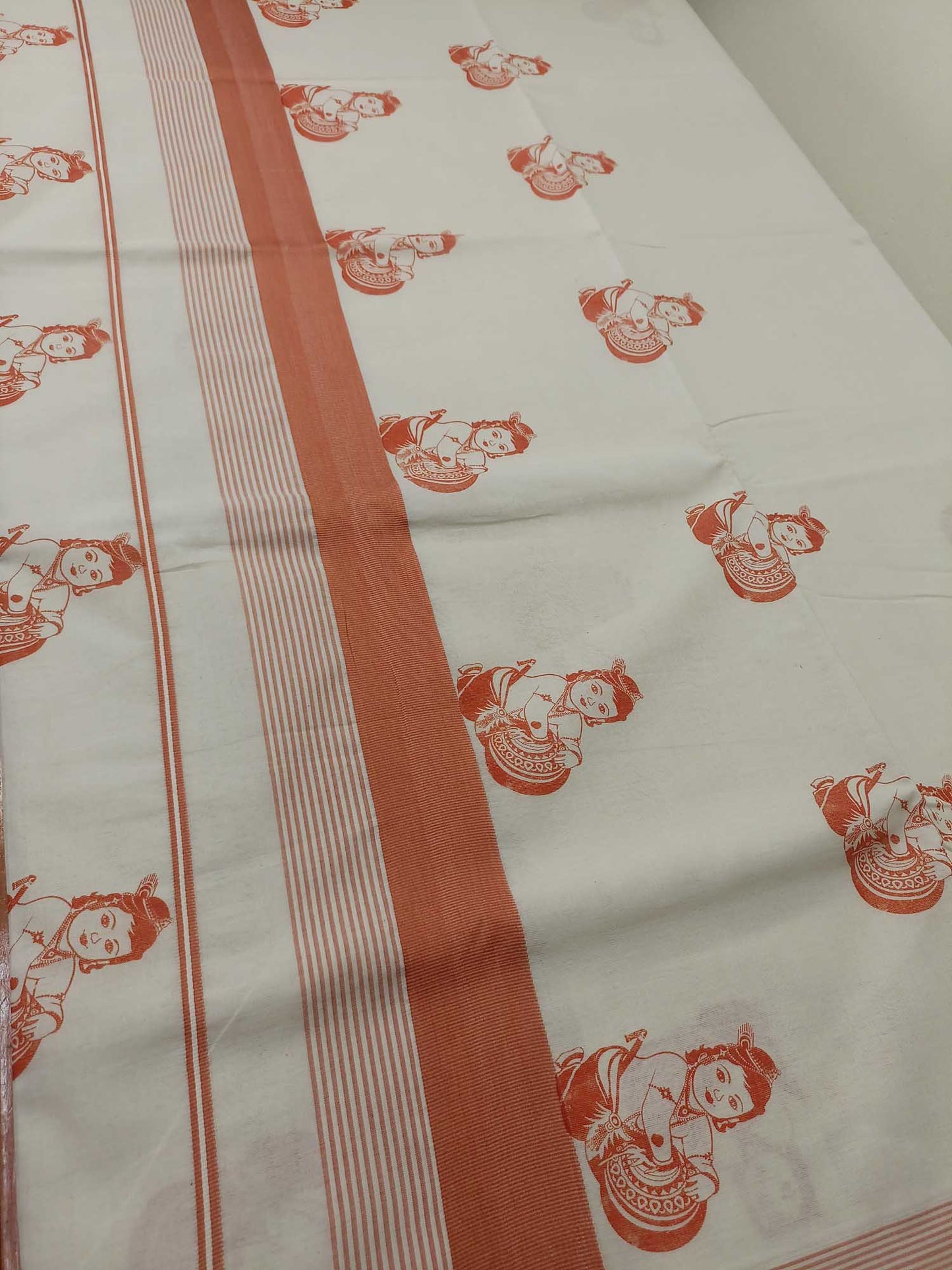 Balaramapuram Printed Kerala Saree for Women
