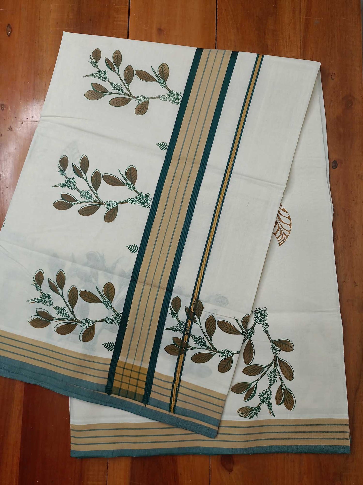 Balaramapuram Printed Kerala Saree for Women