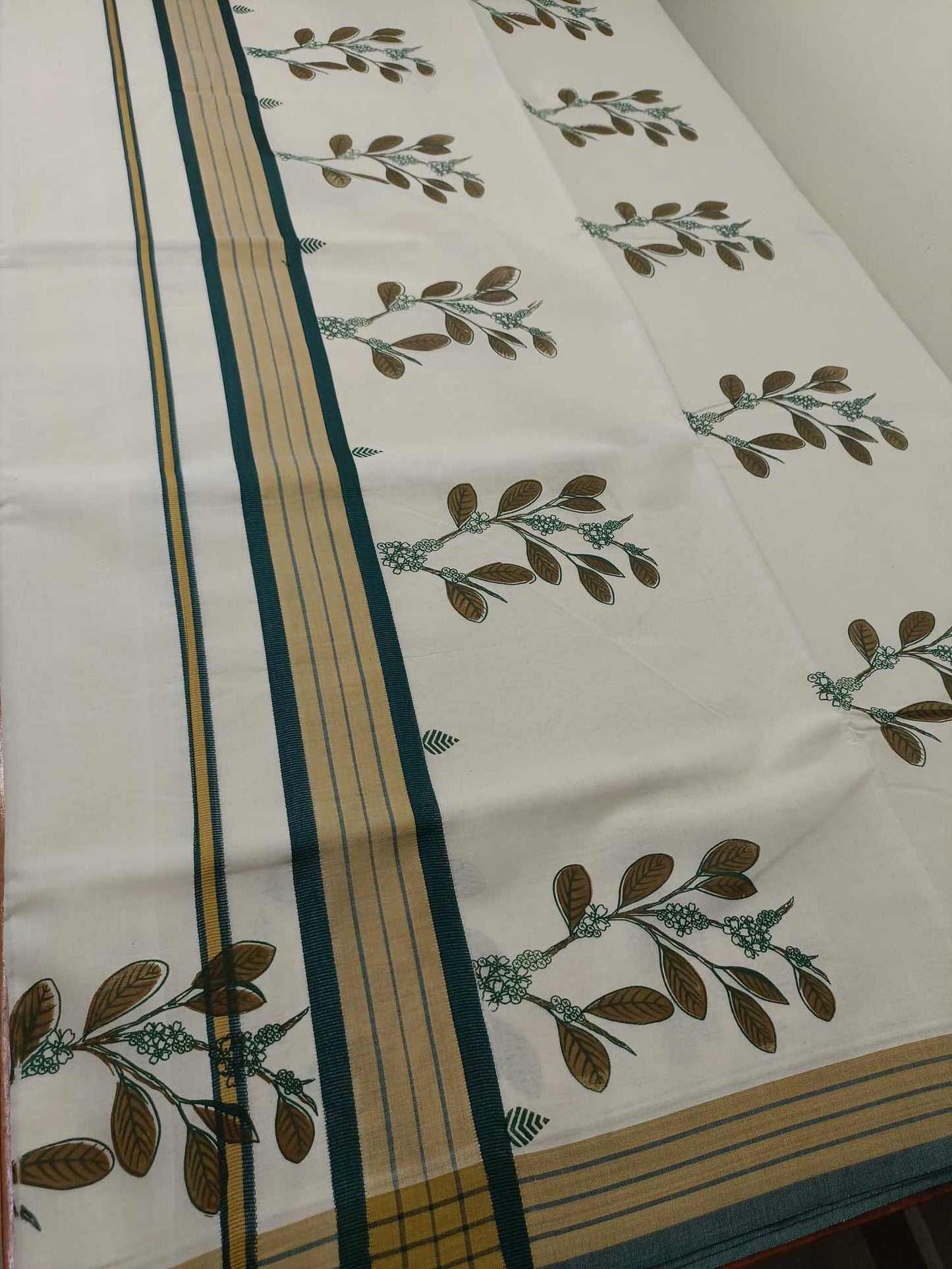 Balaramapuram Printed Kerala Saree for Women