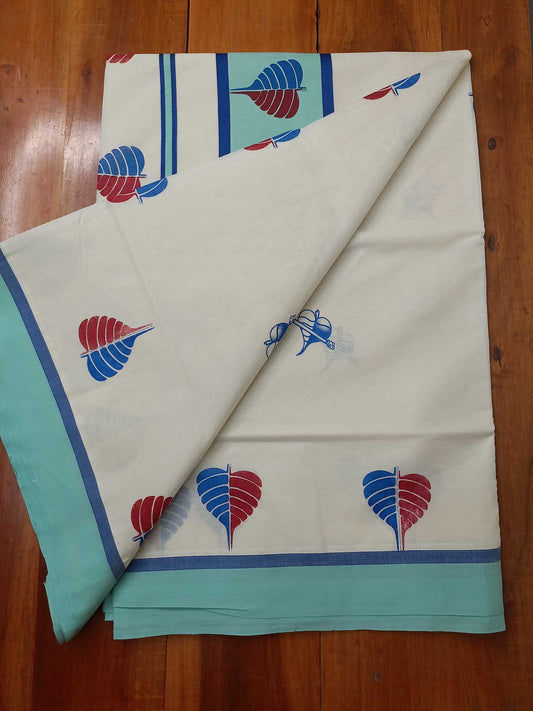 Balaramapuram Printed Kerala Saree for Women