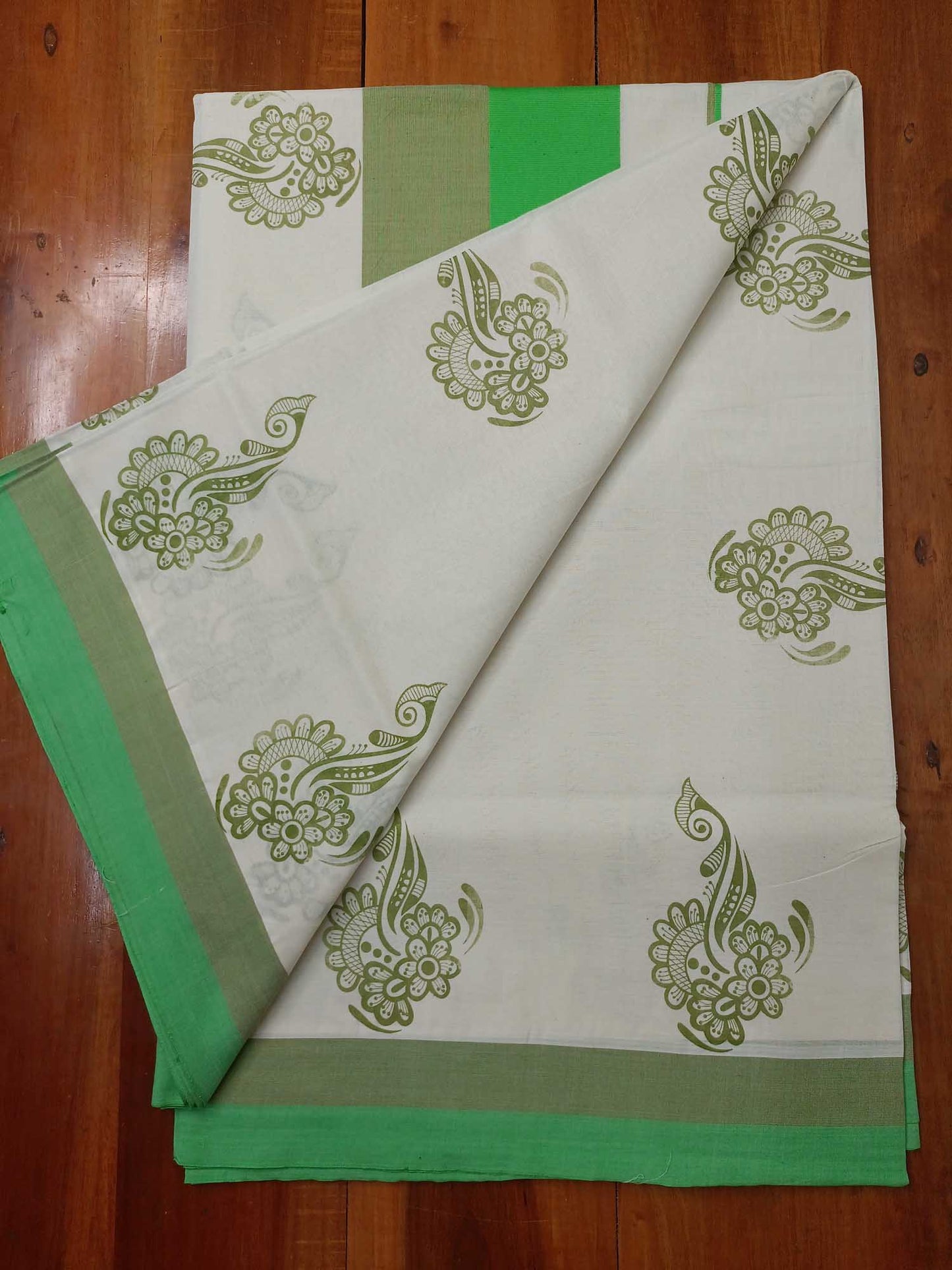 Balaramapuram Printed Kerala Saree for Women