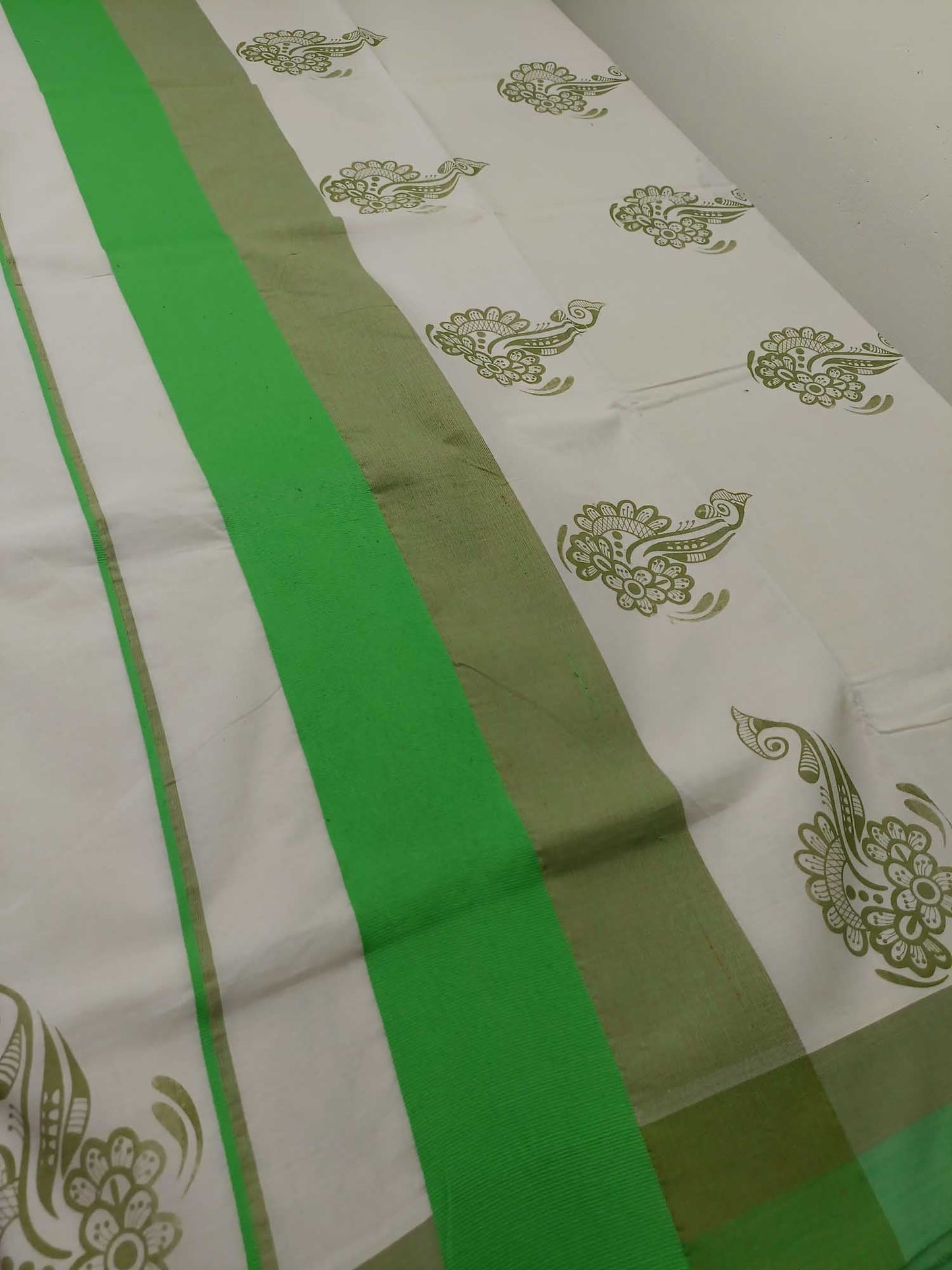 Balaramapuram Printed Kerala Saree for Women