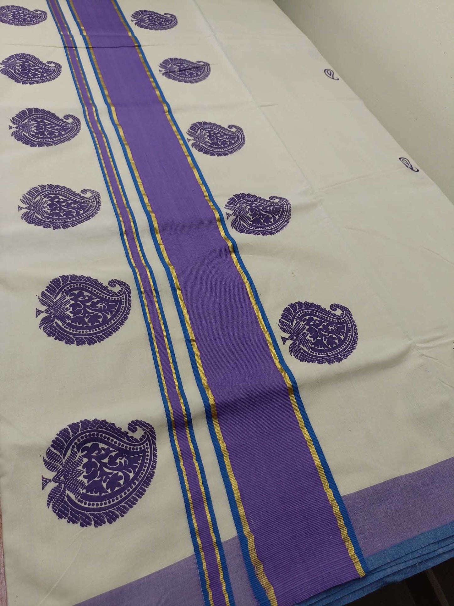 Balaramapuram Printed Kerala Saree for Women