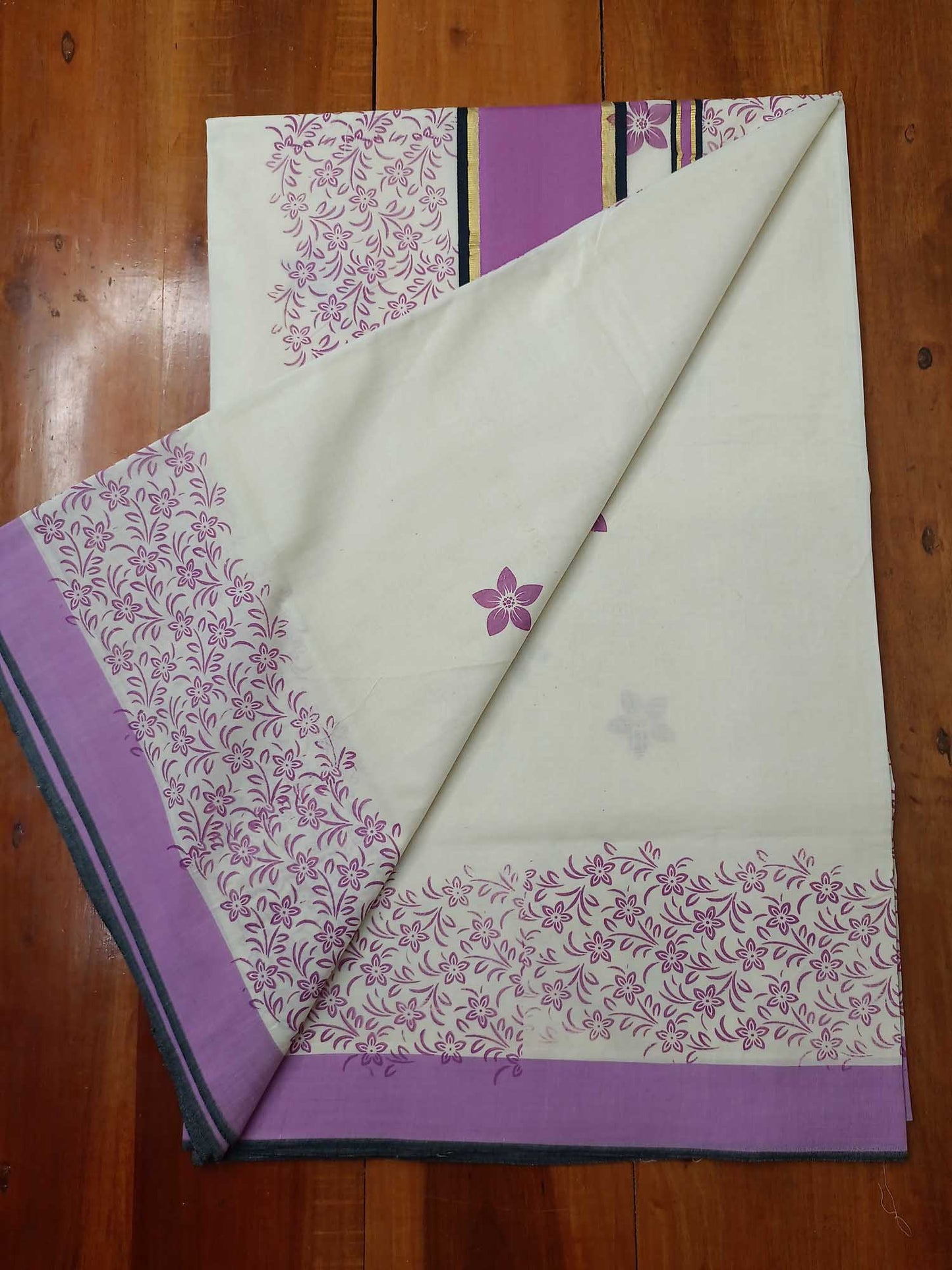 Balaramapuram Printed Kerala Saree for Women