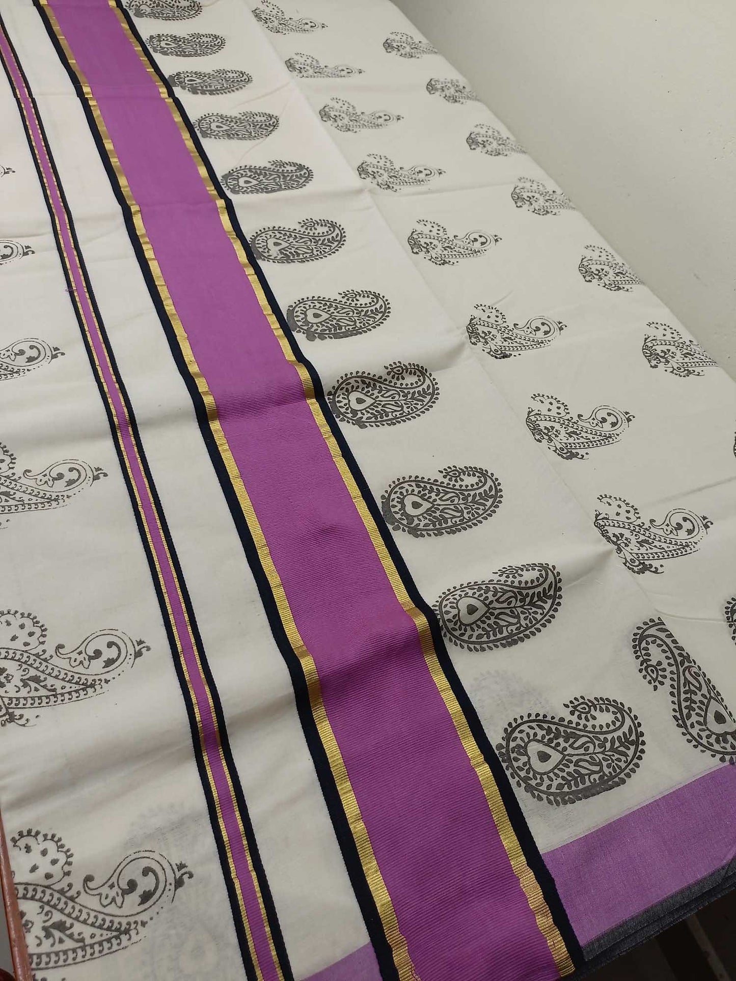 Balaramapuram Printed Kerala Saree for Women