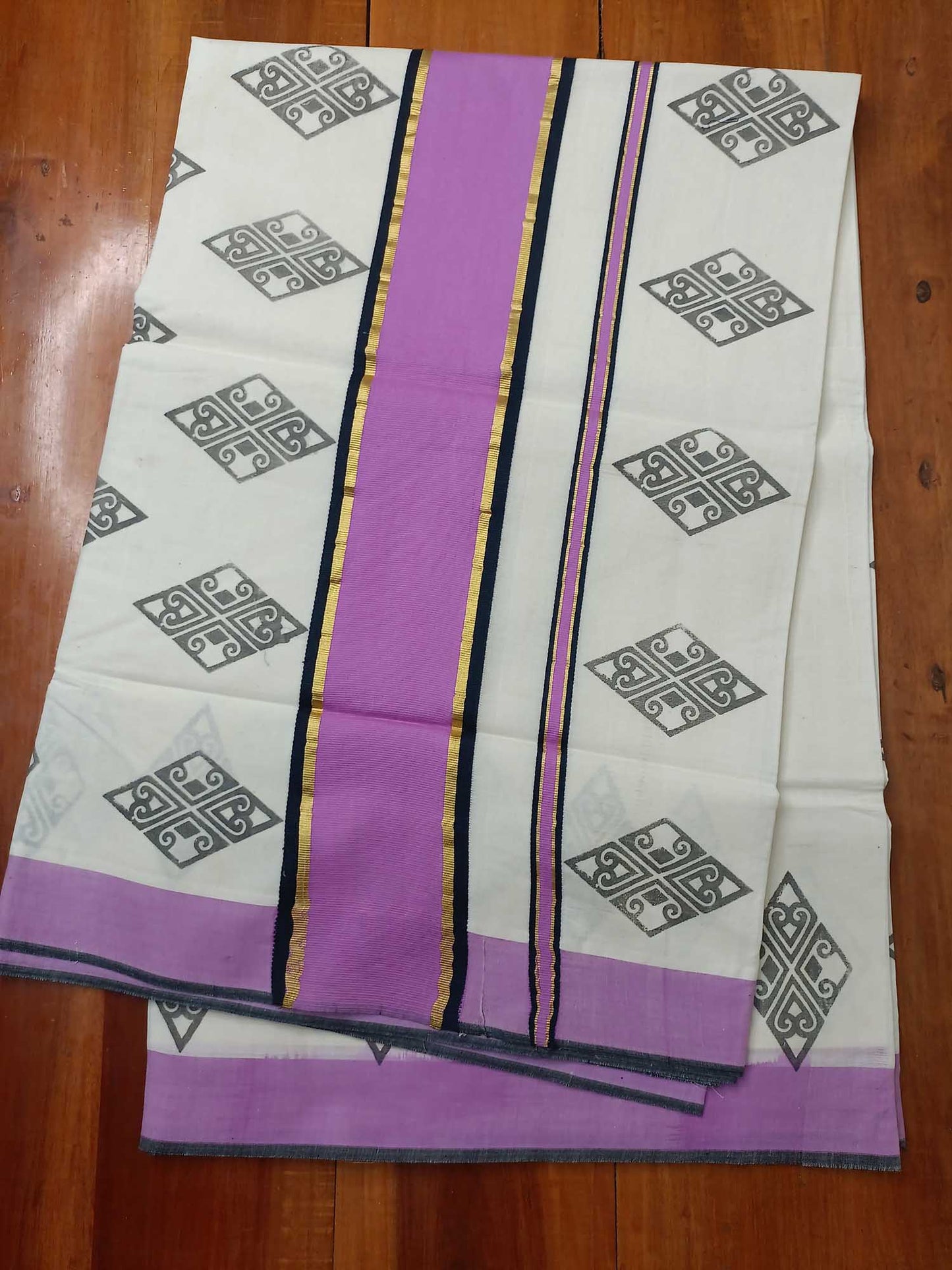 Balaramapuram Printed Kerala Saree for Women