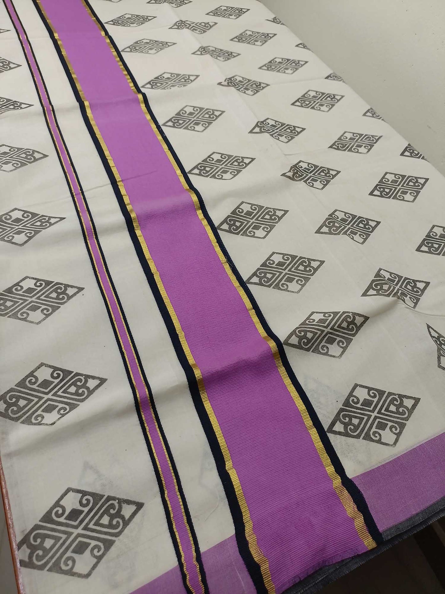 Balaramapuram Printed Kerala Saree for Women