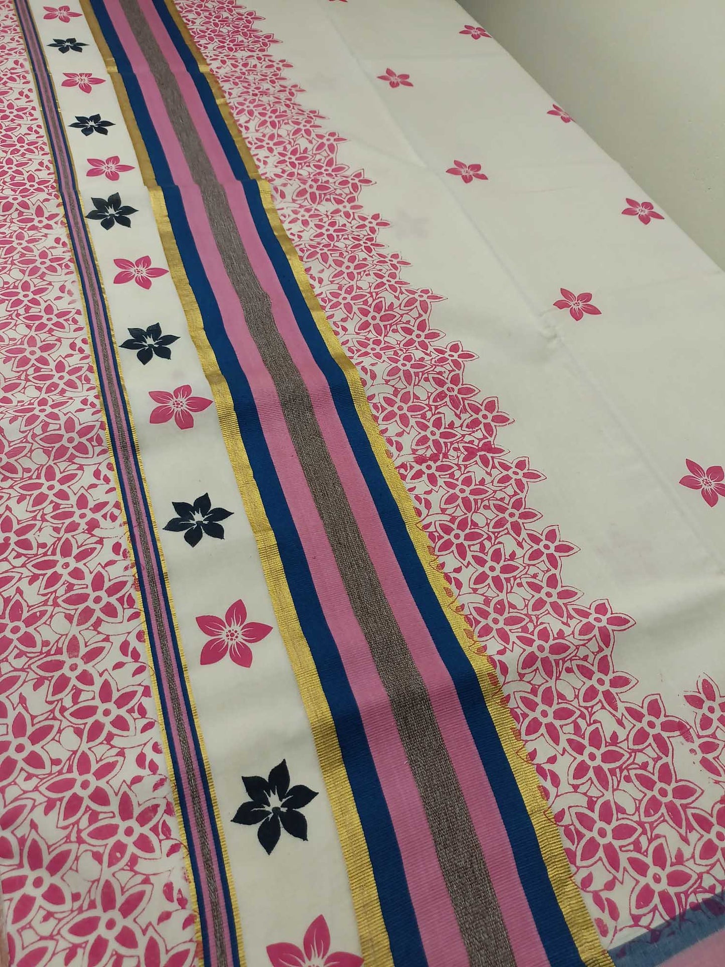 Balaramapuram Printed Kerala Saree for Women