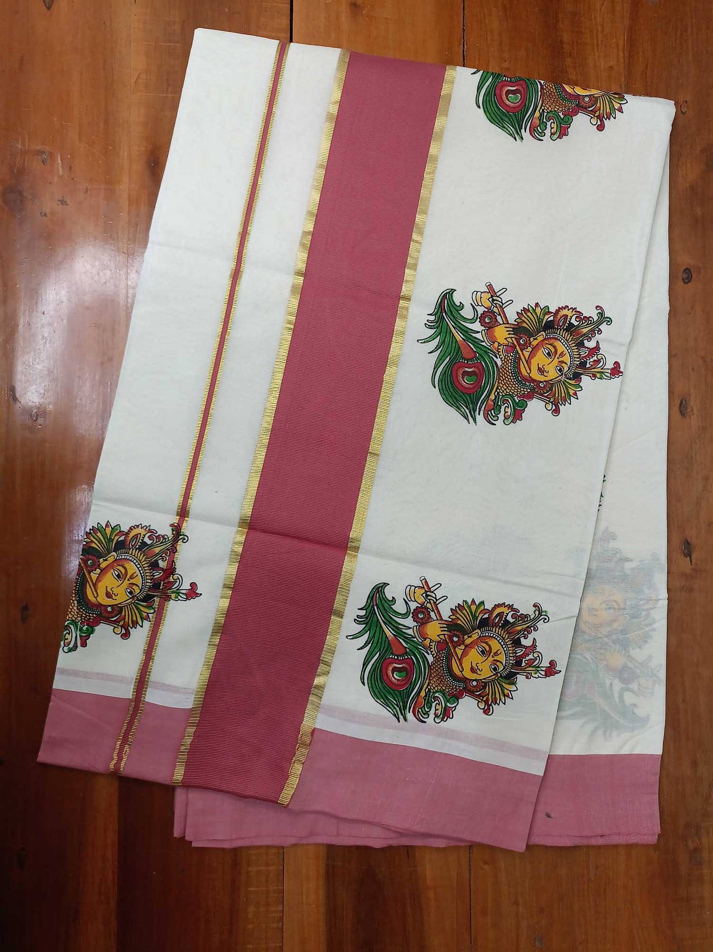 Balaramapuram Printed Kerala Saree for Women