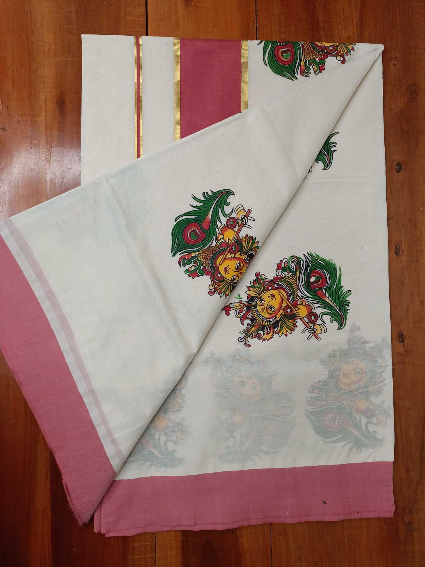 Balaramapuram Printed Kerala Saree for Women