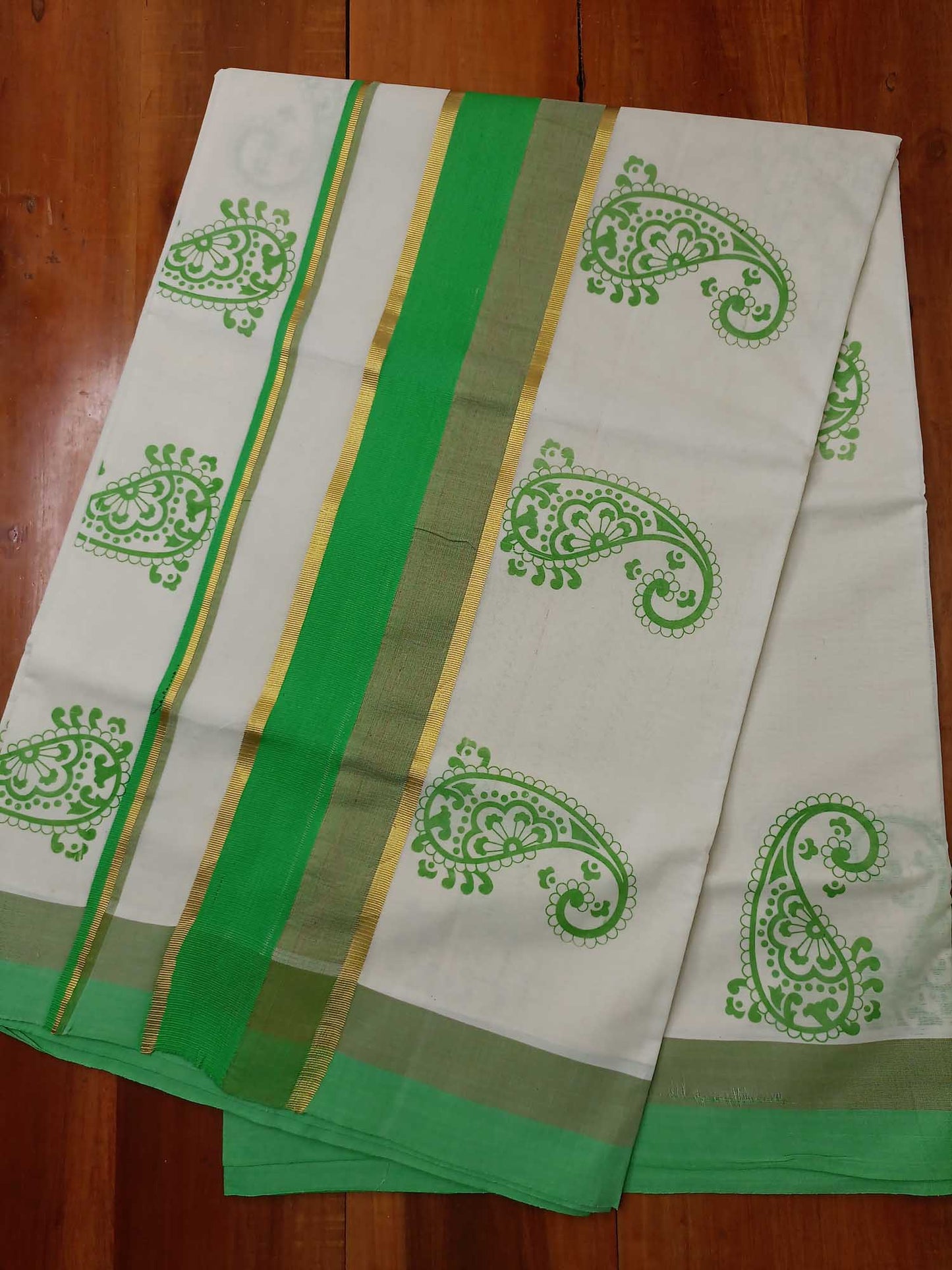 Balaramapuram Printed Kerala Saree for Women