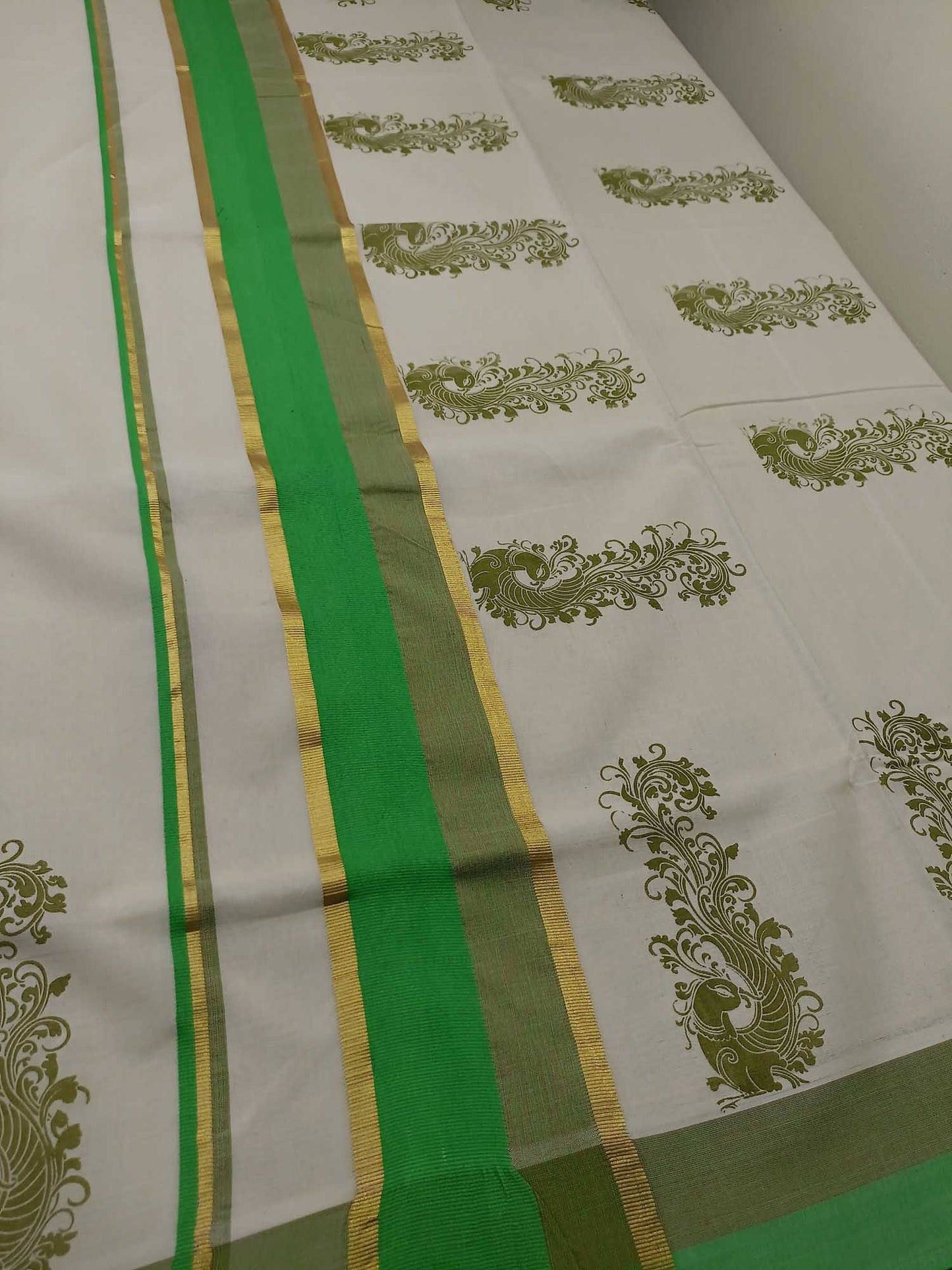 Balaramapuram Printed Kerala Saree for Women