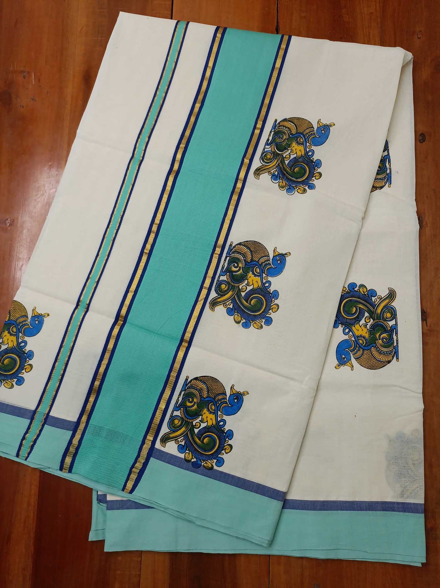 Balaramapuram Printed Kerala Saree for Women