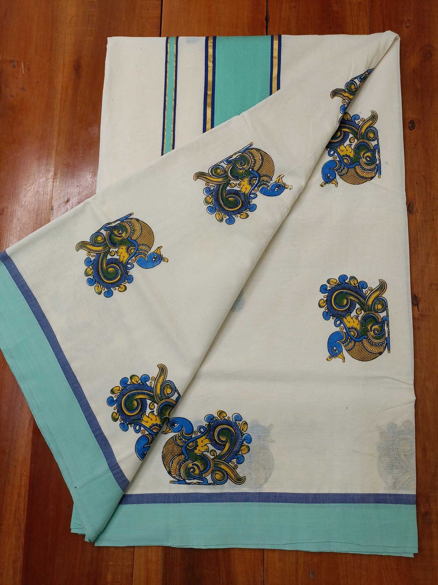 Balaramapuram Printed Kerala Saree for Women
