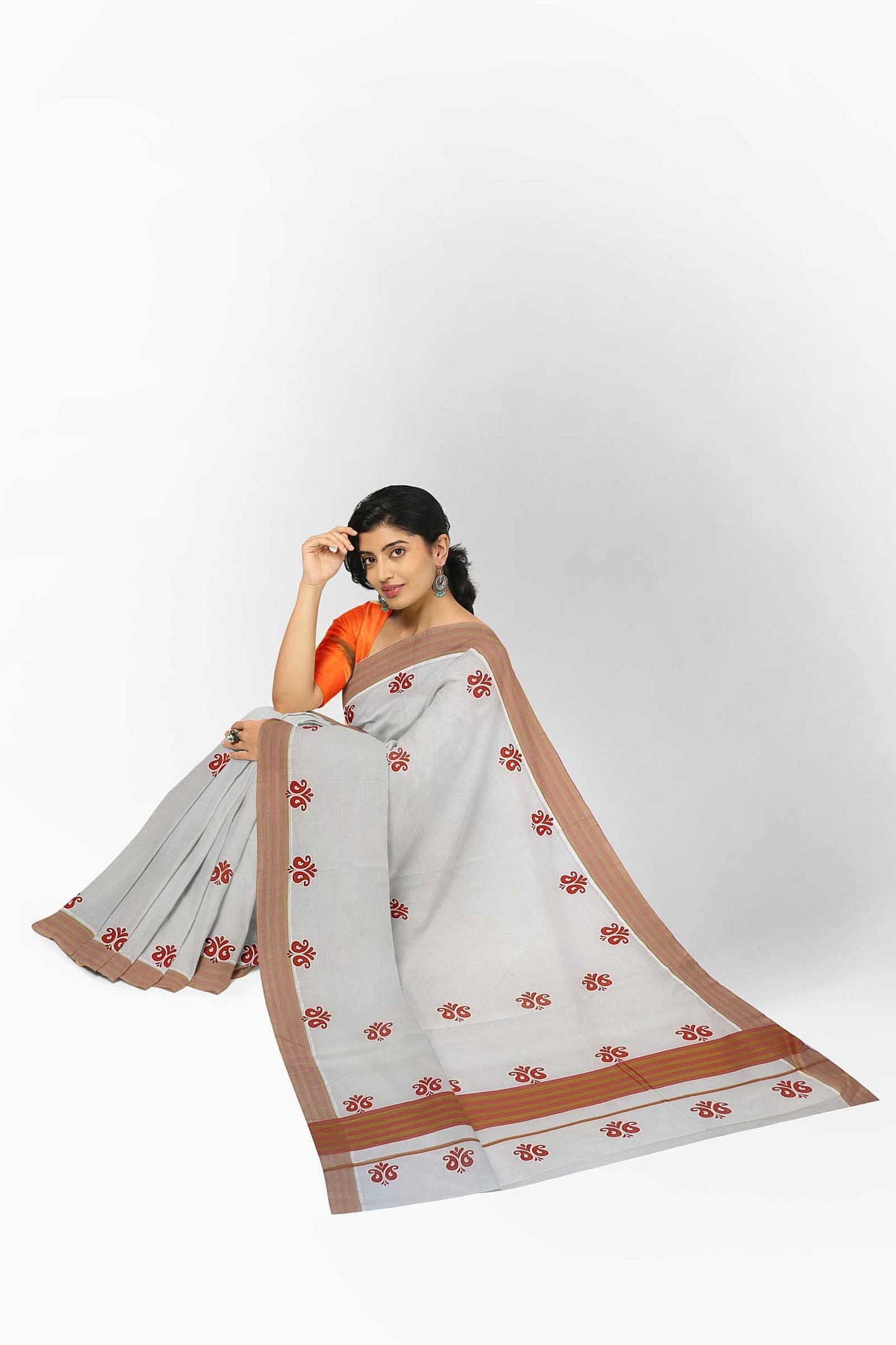 Balaramapuram Printed Kerala Saree for Women