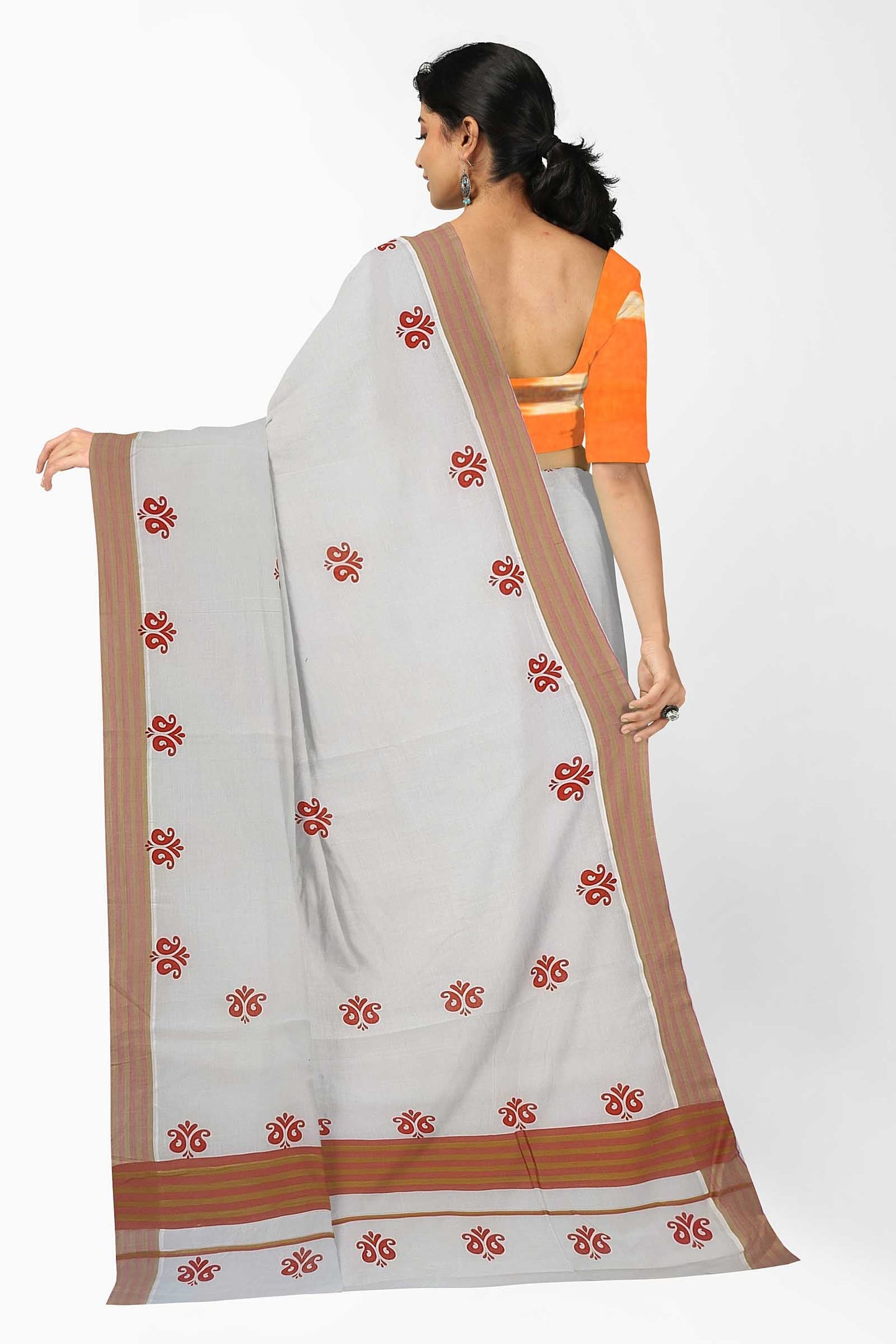 Balaramapuram Printed Kerala Saree for Women