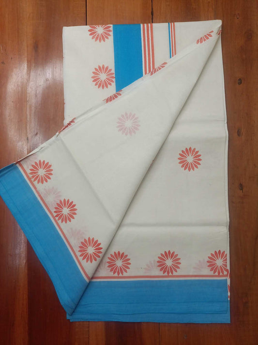 Balaramapuram Printed Kerala Saree for Women