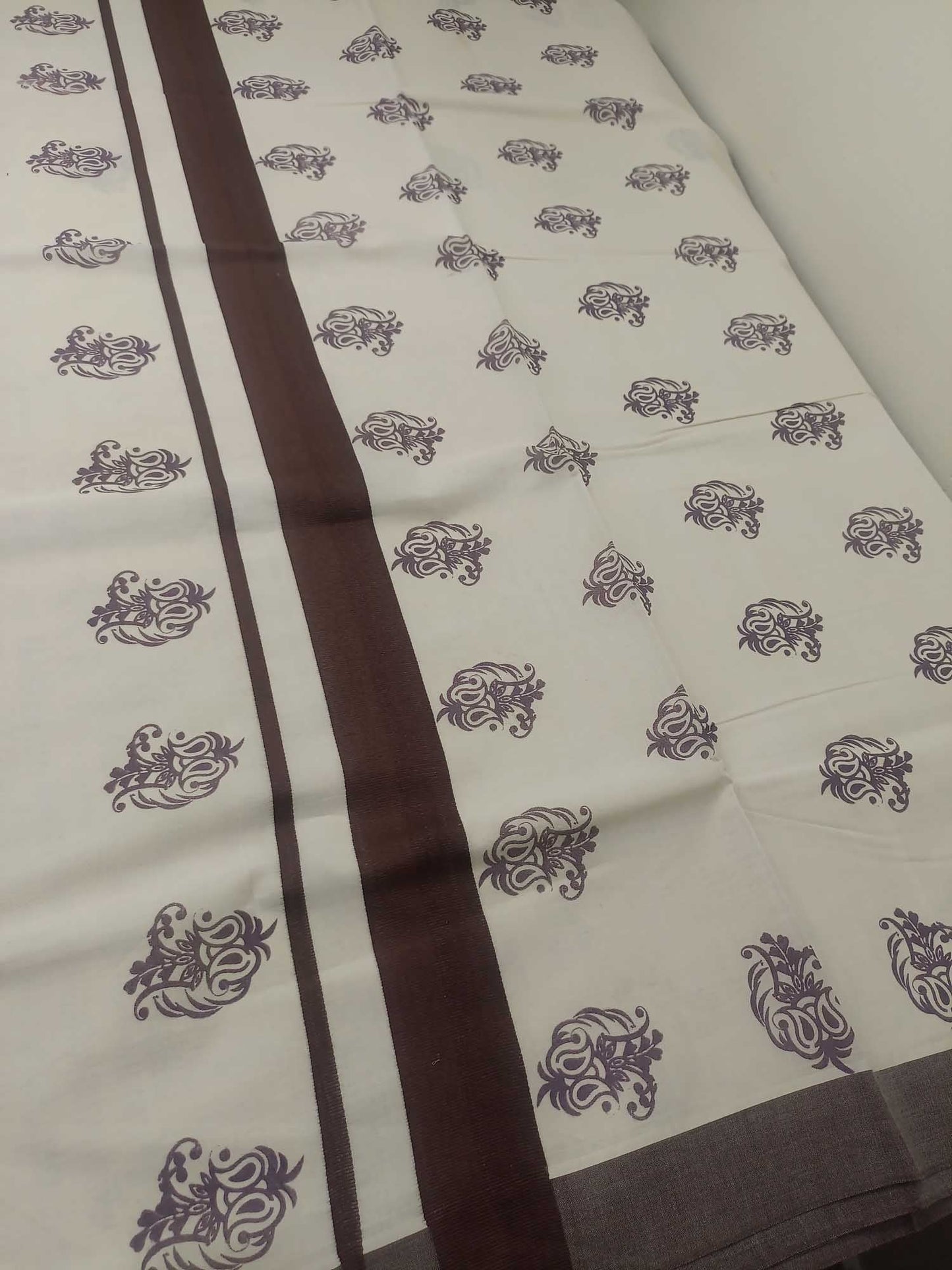 Balaramapuram Printed Kerala Saree for Women