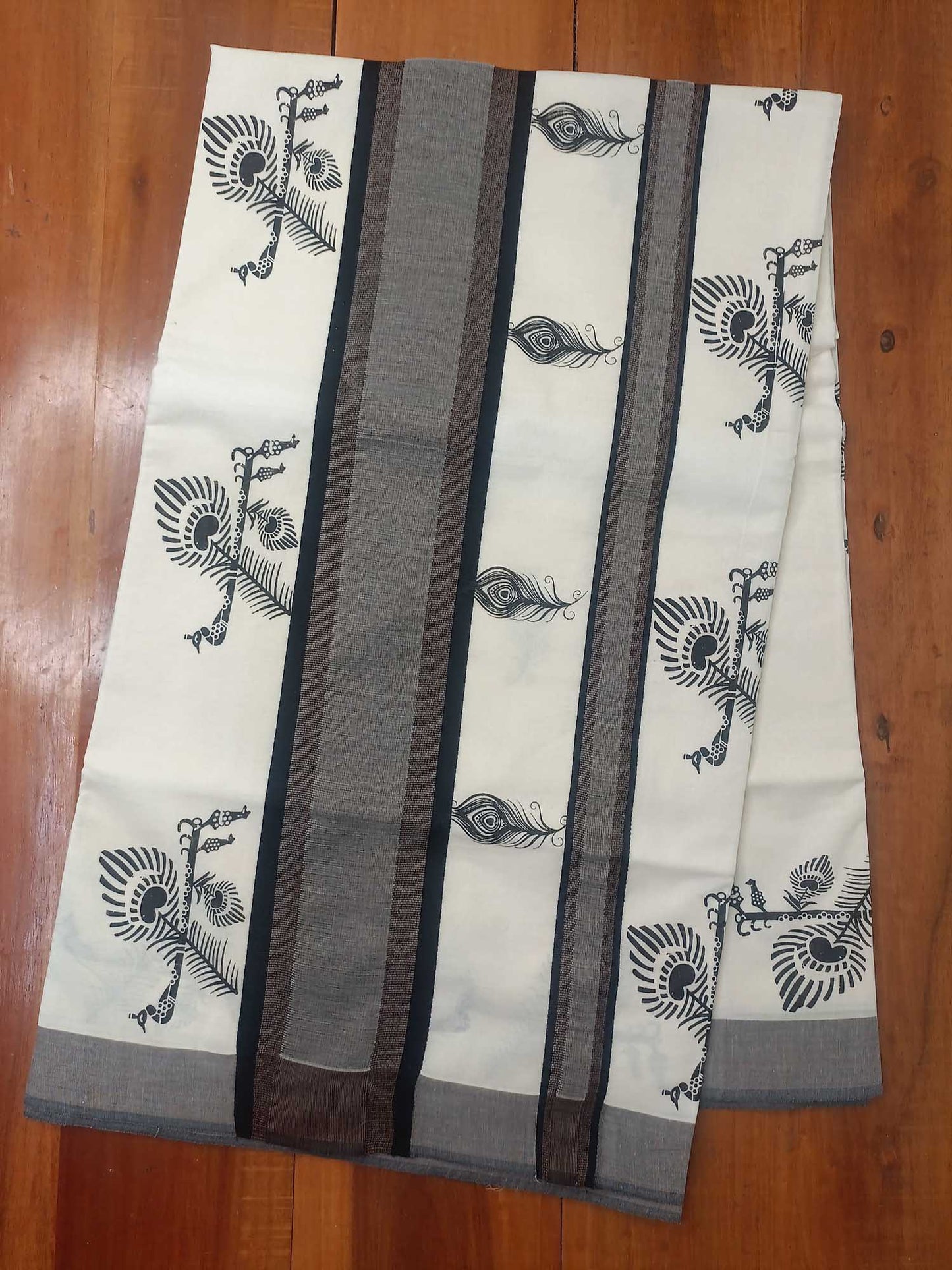 Balaramapuram Printed Kerala Saree for Women