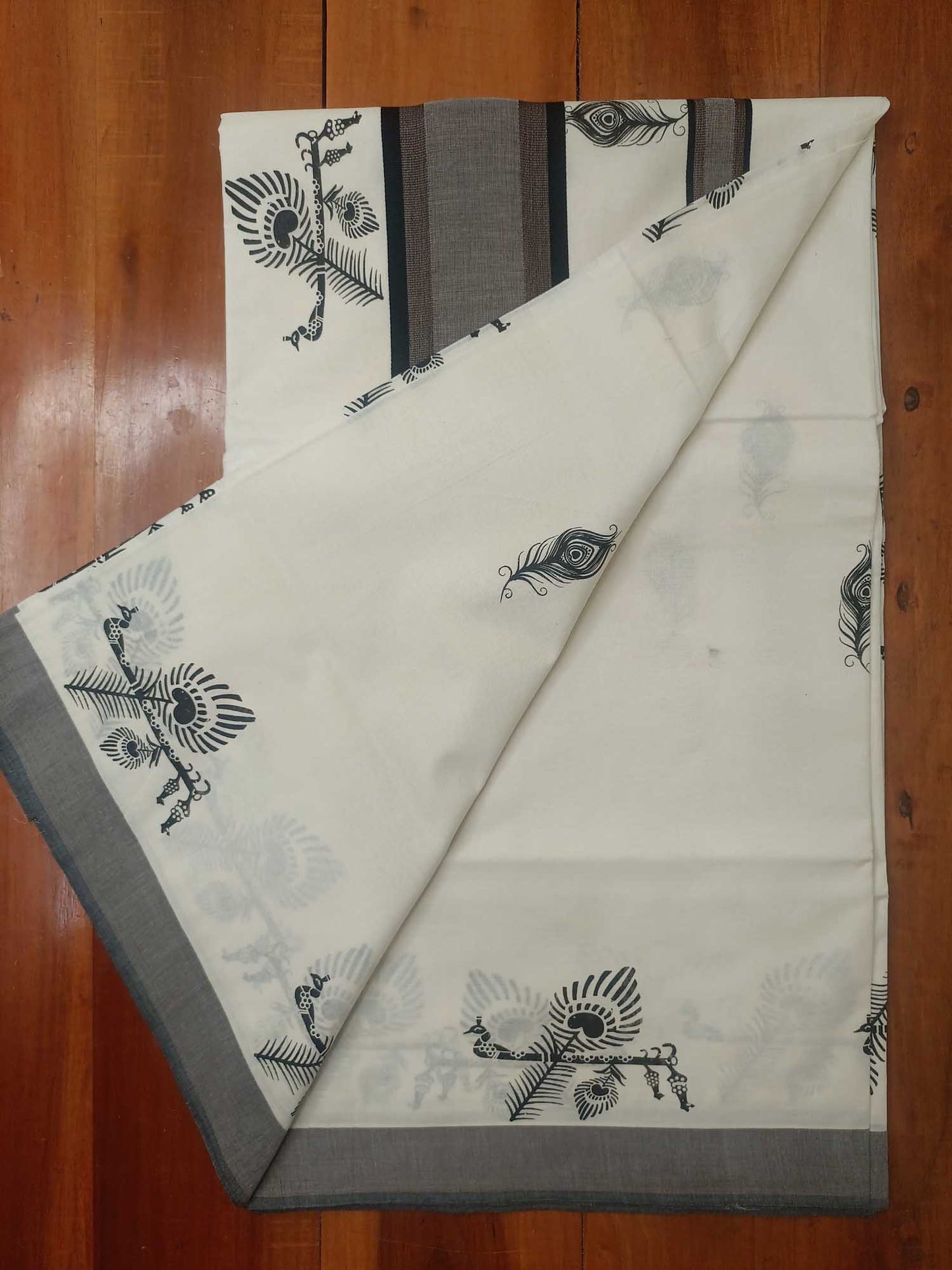 Balaramapuram Printed Kerala Saree for Women