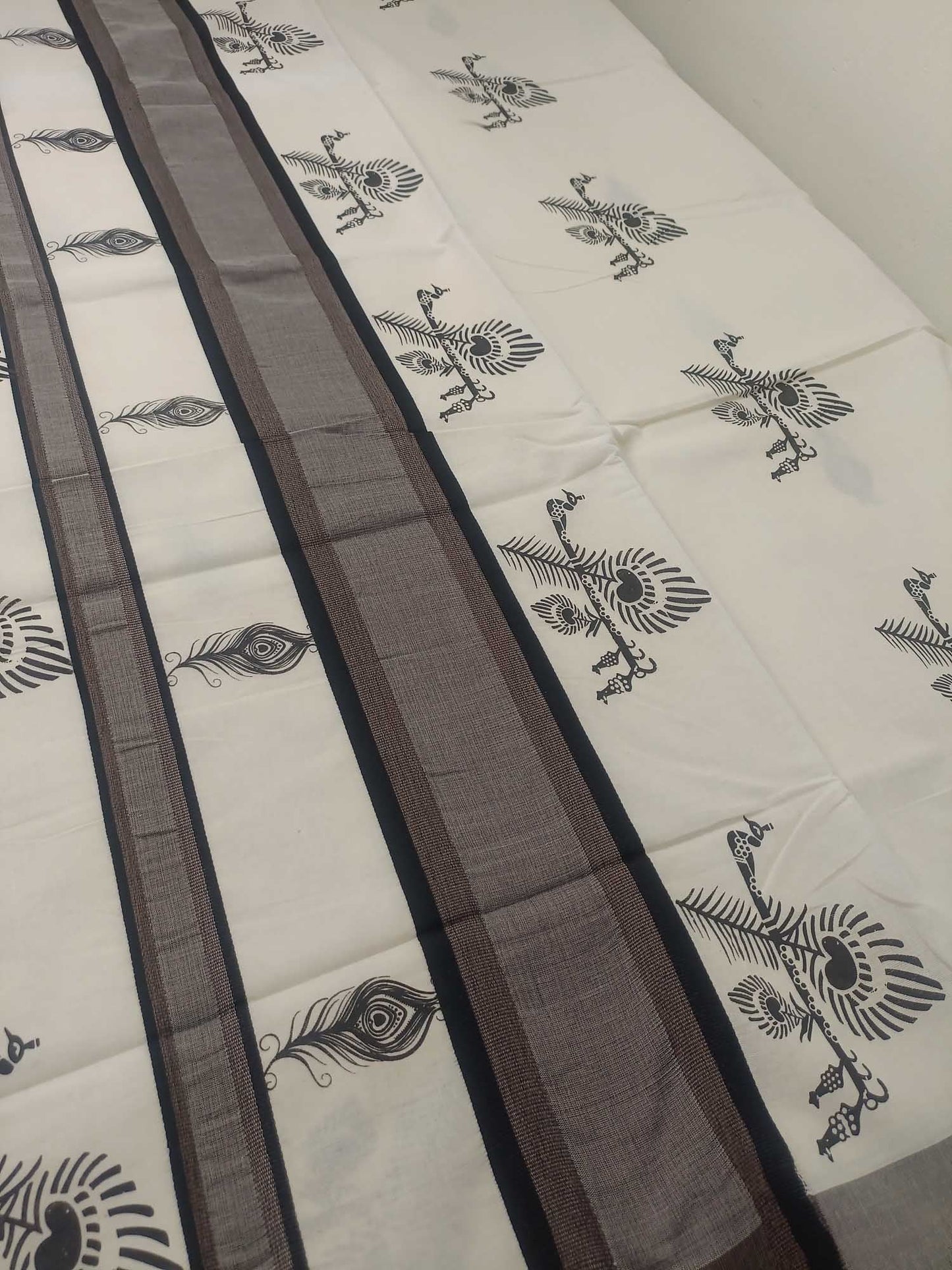 Balaramapuram Printed Kerala Saree for Women